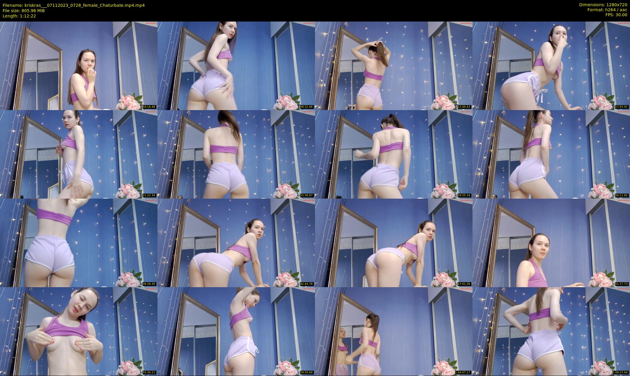 kriskras__ — 73 minute Chaturbate female cam show recording, 720p, Nov 7, 2023