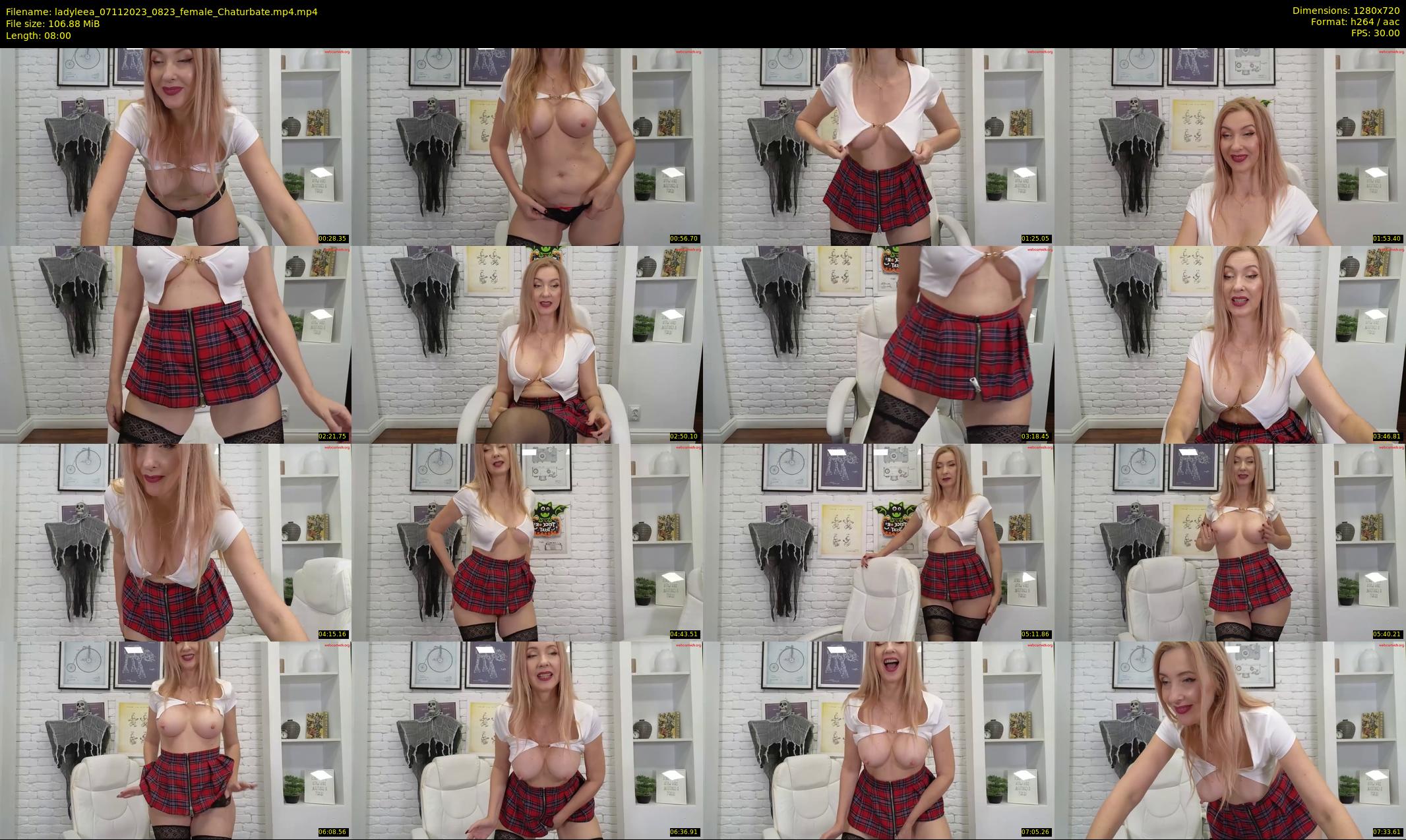 ladyleea — 8 minute Chaturbate female cam show recording, 720p, Nov 7, 2023