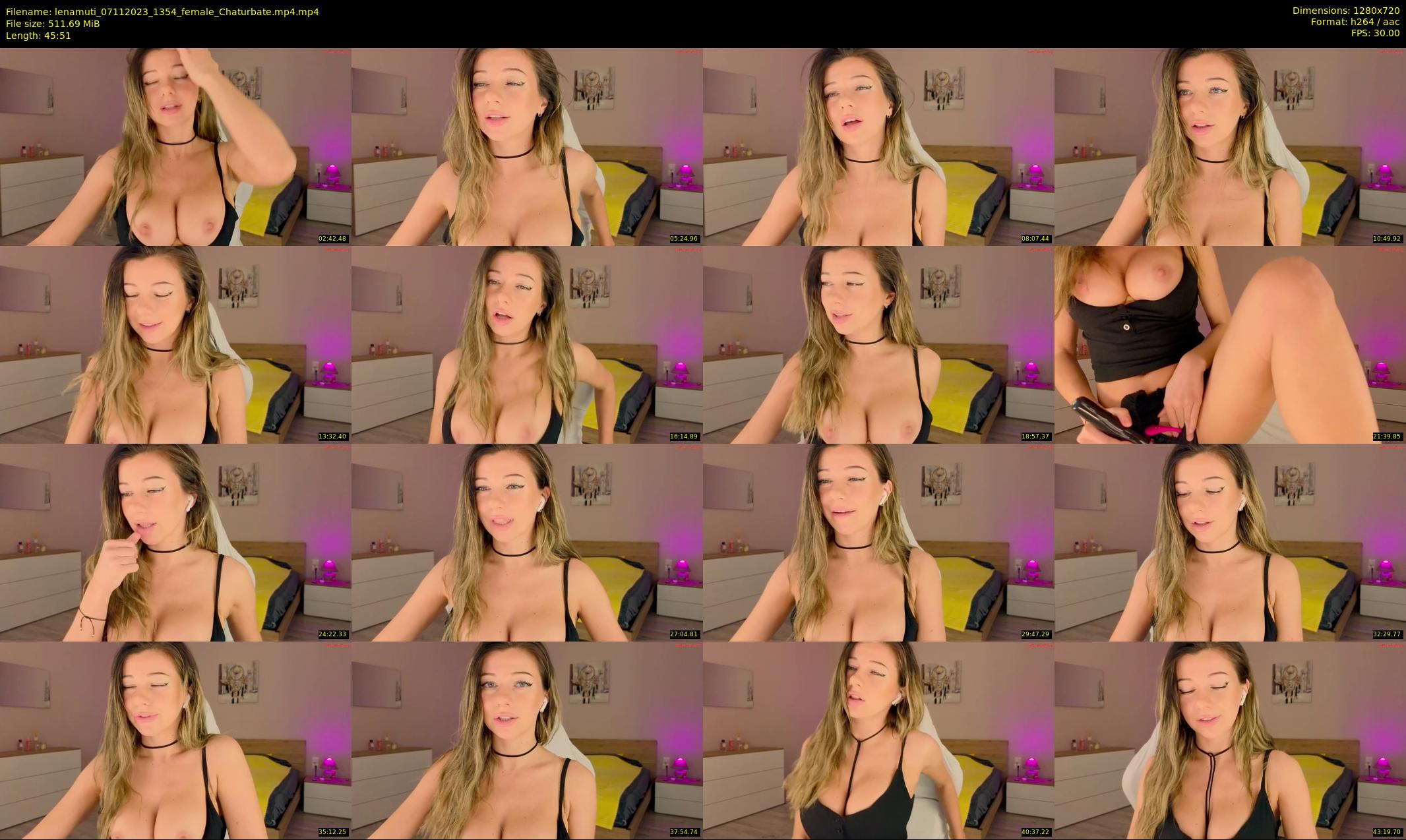 lenamuti — 46 minute Chaturbate female cam show recording, 720p, Nov 7, 2023