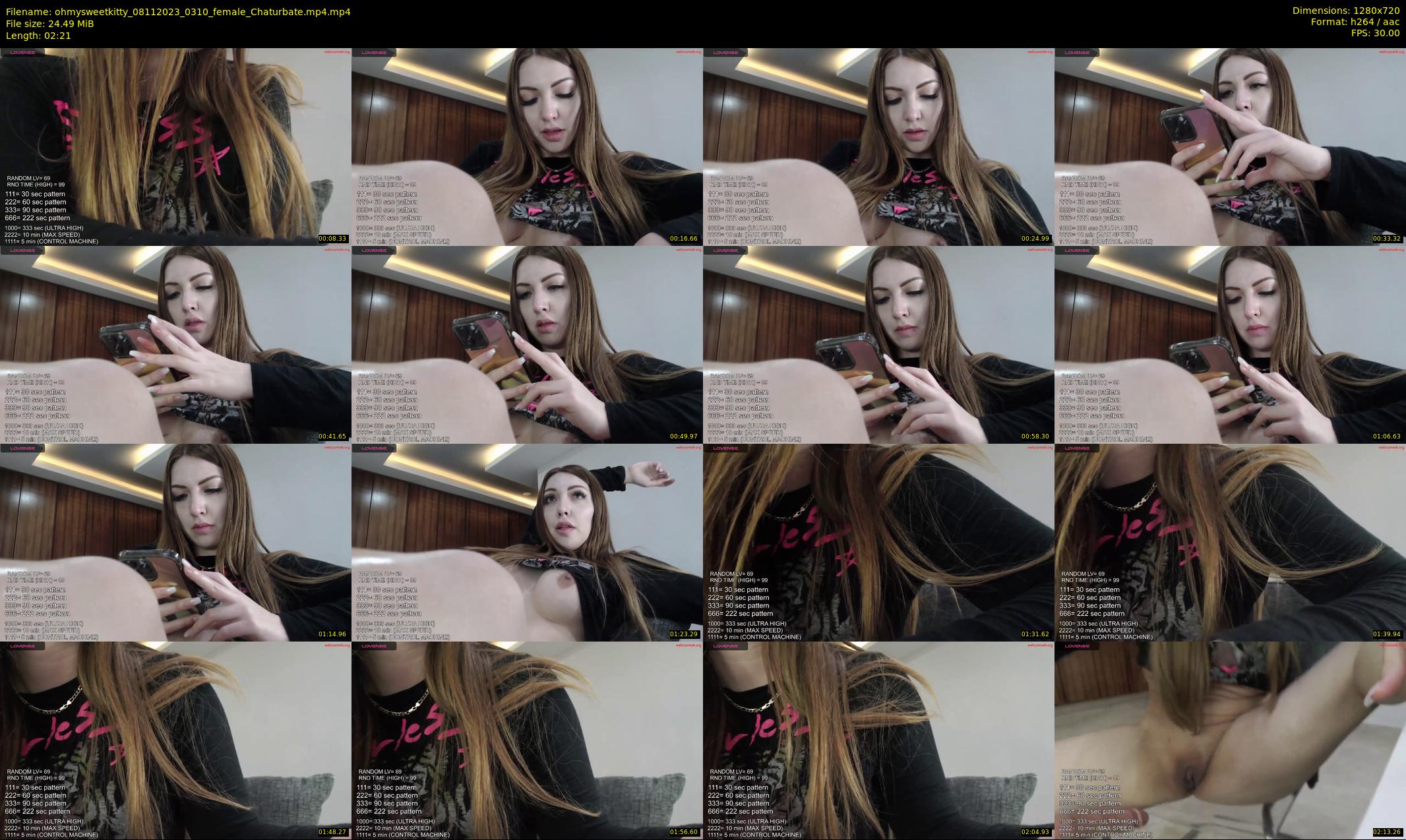 ohmysweetkitty — 3 minute Chaturbate female cam show recording, 720p, Nov 8, 2023
