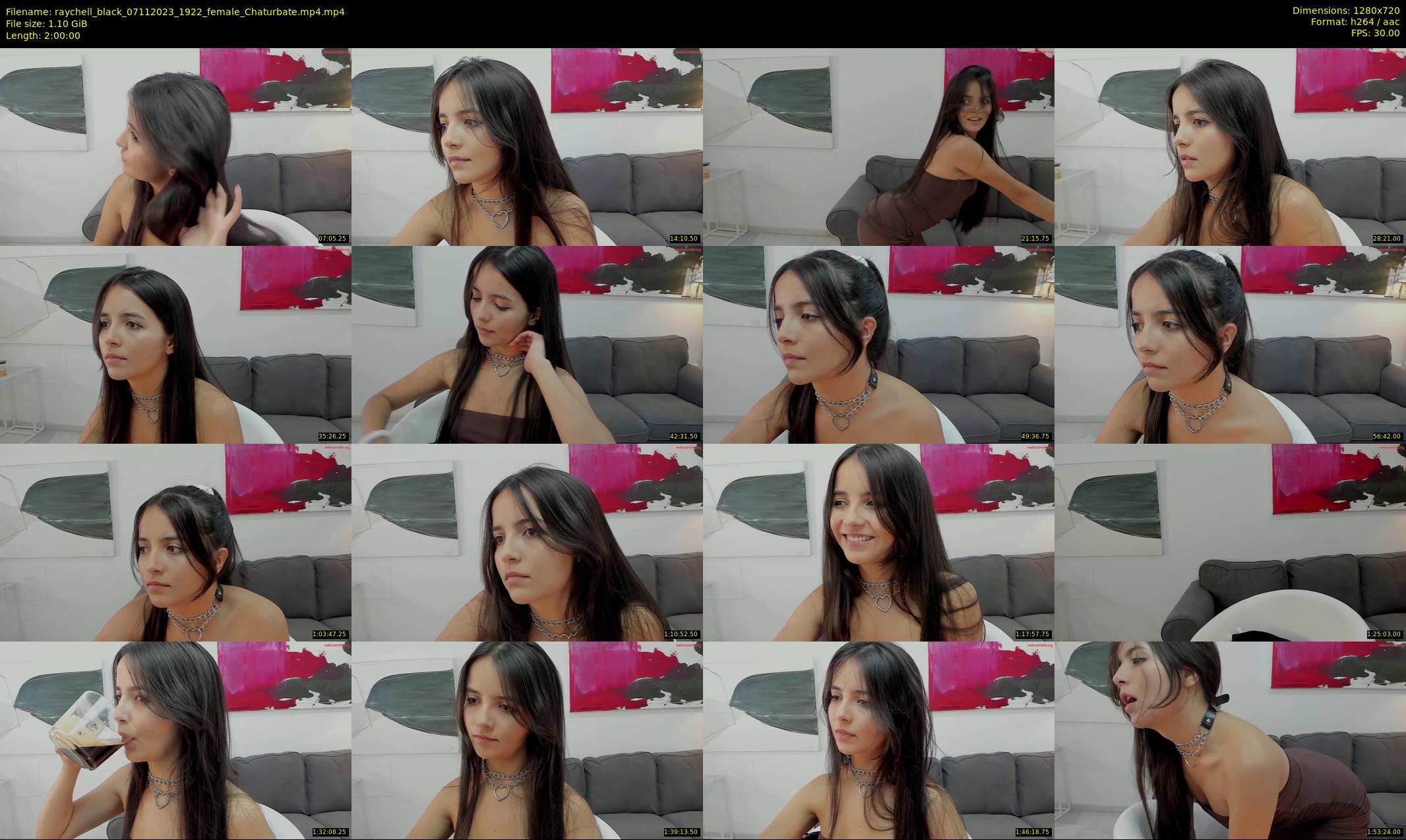 raychell_black — 120 minute Chaturbate female cam show recording, 720p, Nov 7, 2023