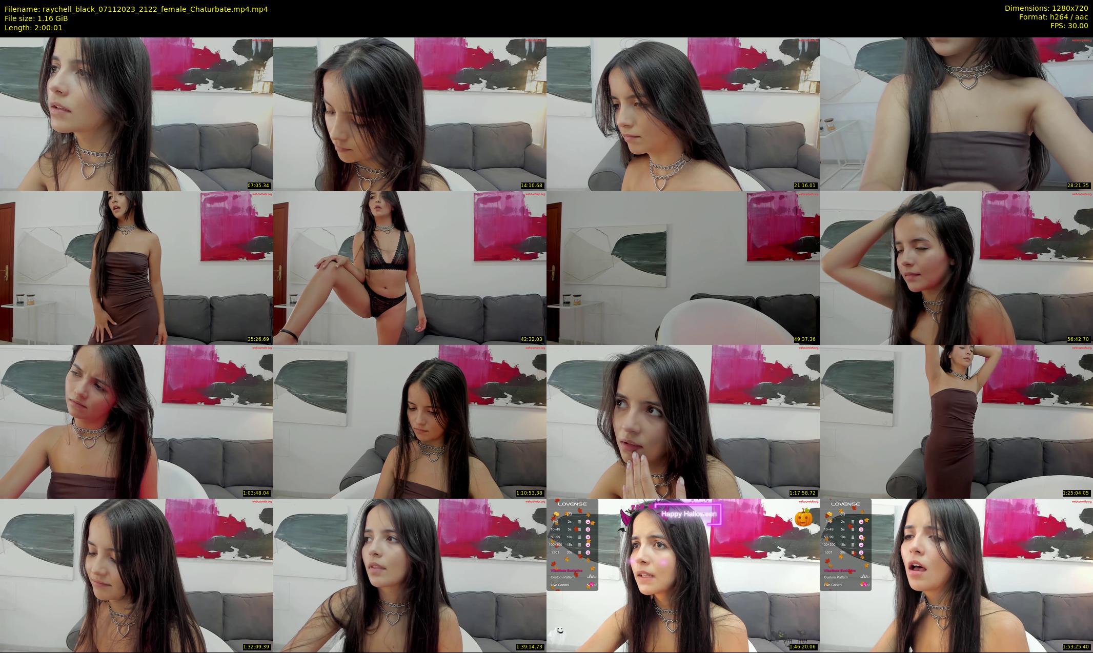 raychell_black — 121 minute Chaturbate female cam show recording, 720p, Nov 7, 2023
