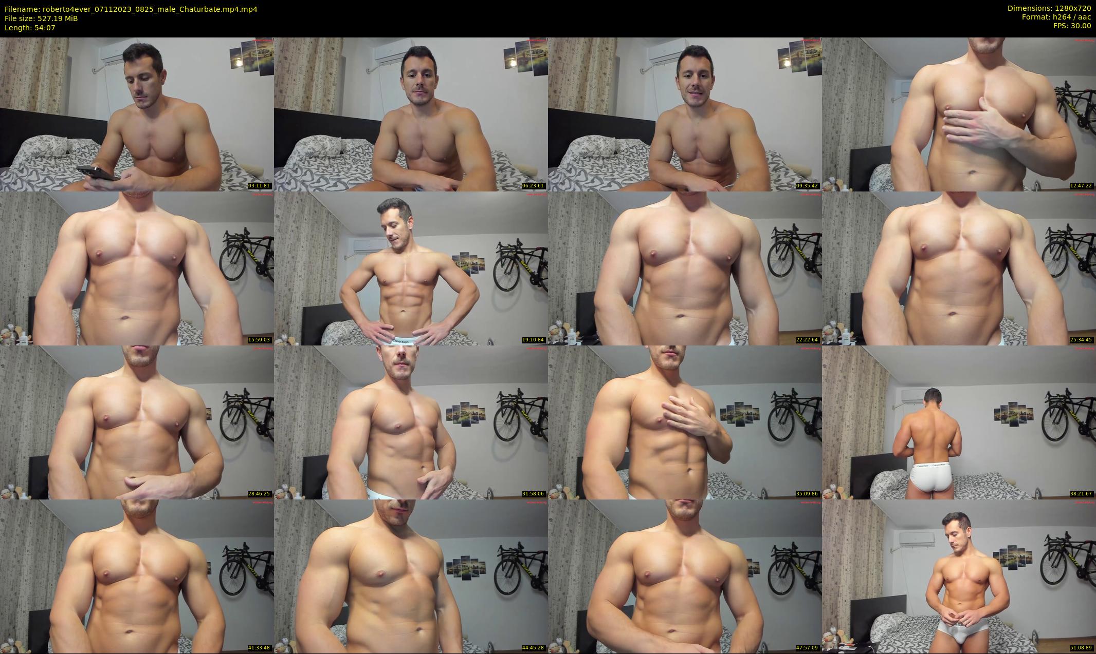 roberto4ever — 55 minute Chaturbate male cam show recording, 720p, Nov 7, 2023