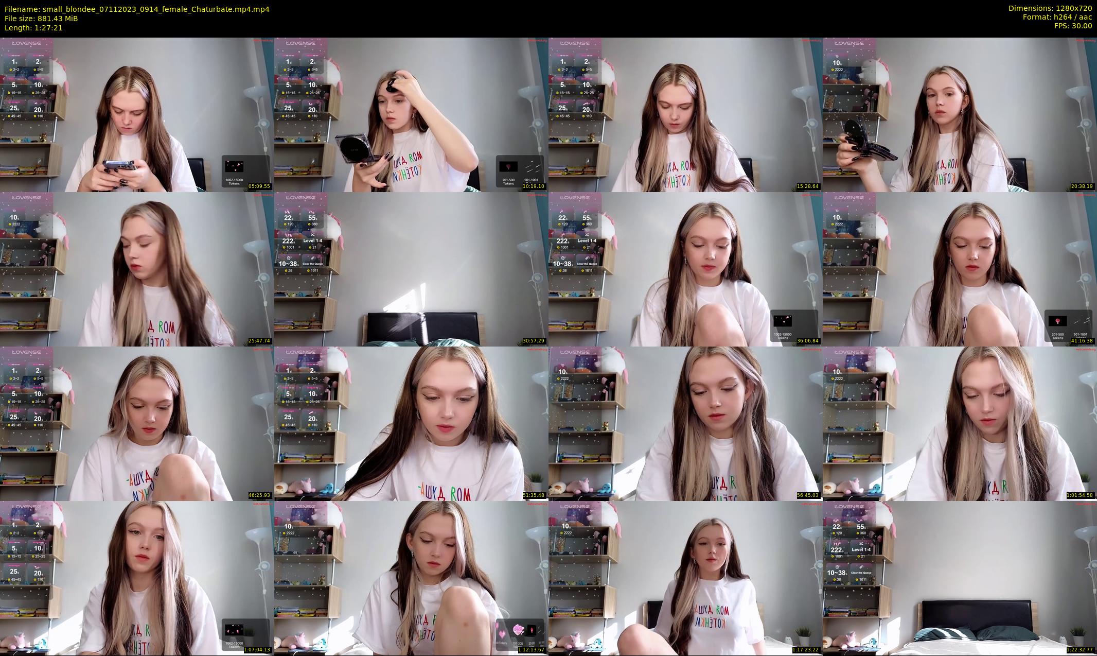 small_blondee — 88 minute Chaturbate female cam show recording, 720p, Nov 7, 2023