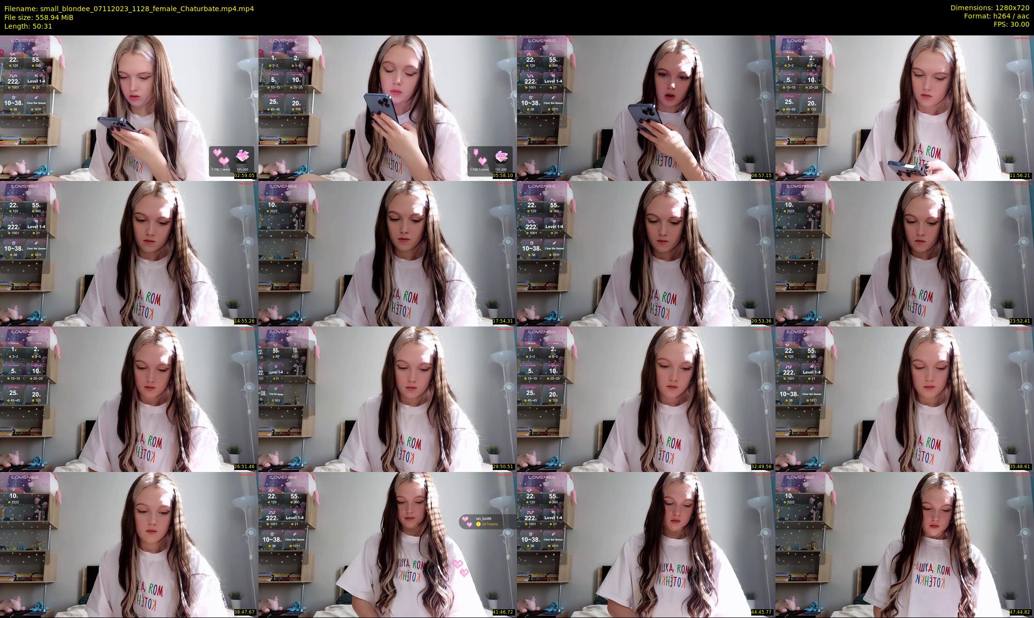 small_blondee — 51 minute Chaturbate female cam show recording, 720p, Nov 7, 2023