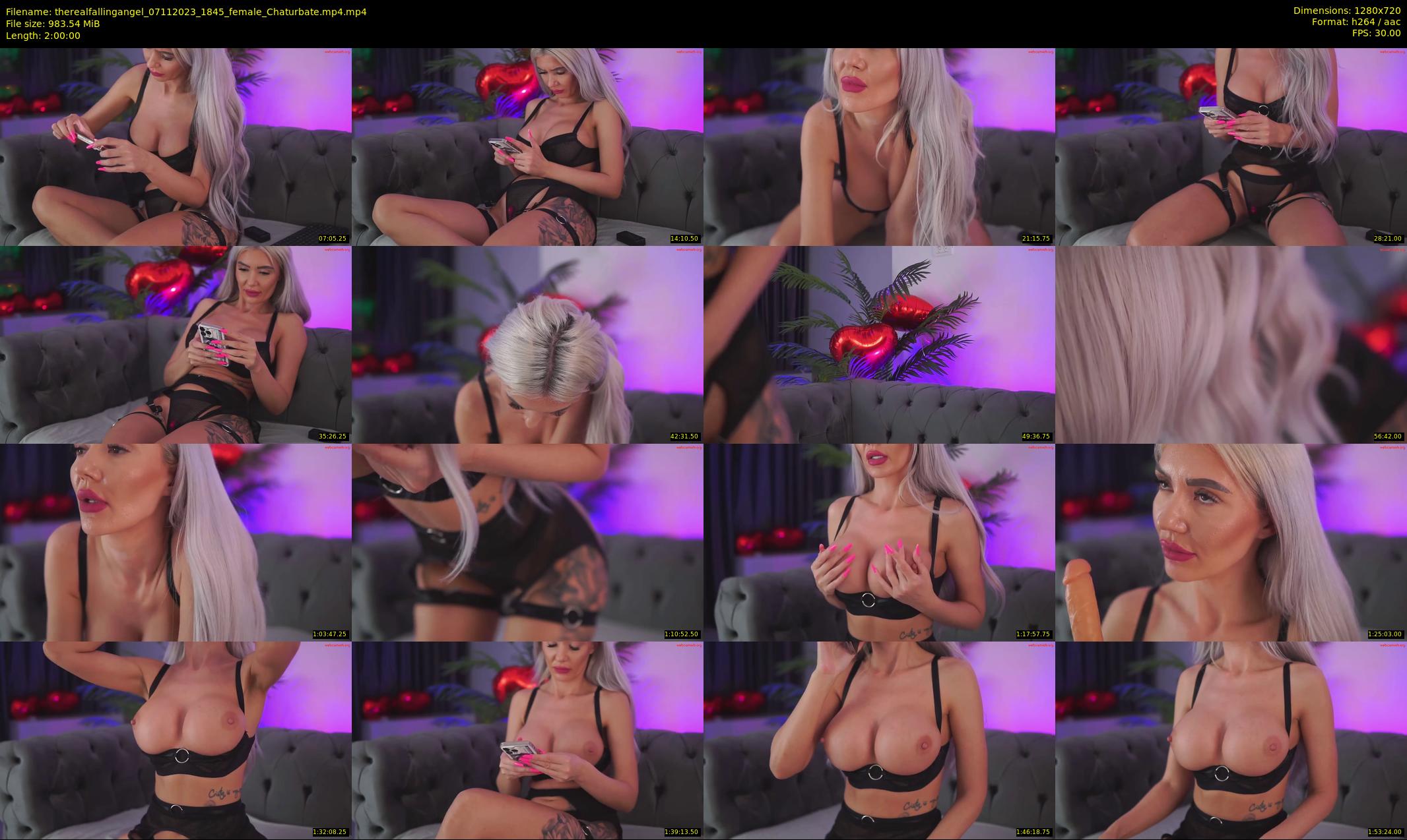 therealfallingangel — 120 minute Chaturbate female cam show recording, 720p, Nov 7, 2023