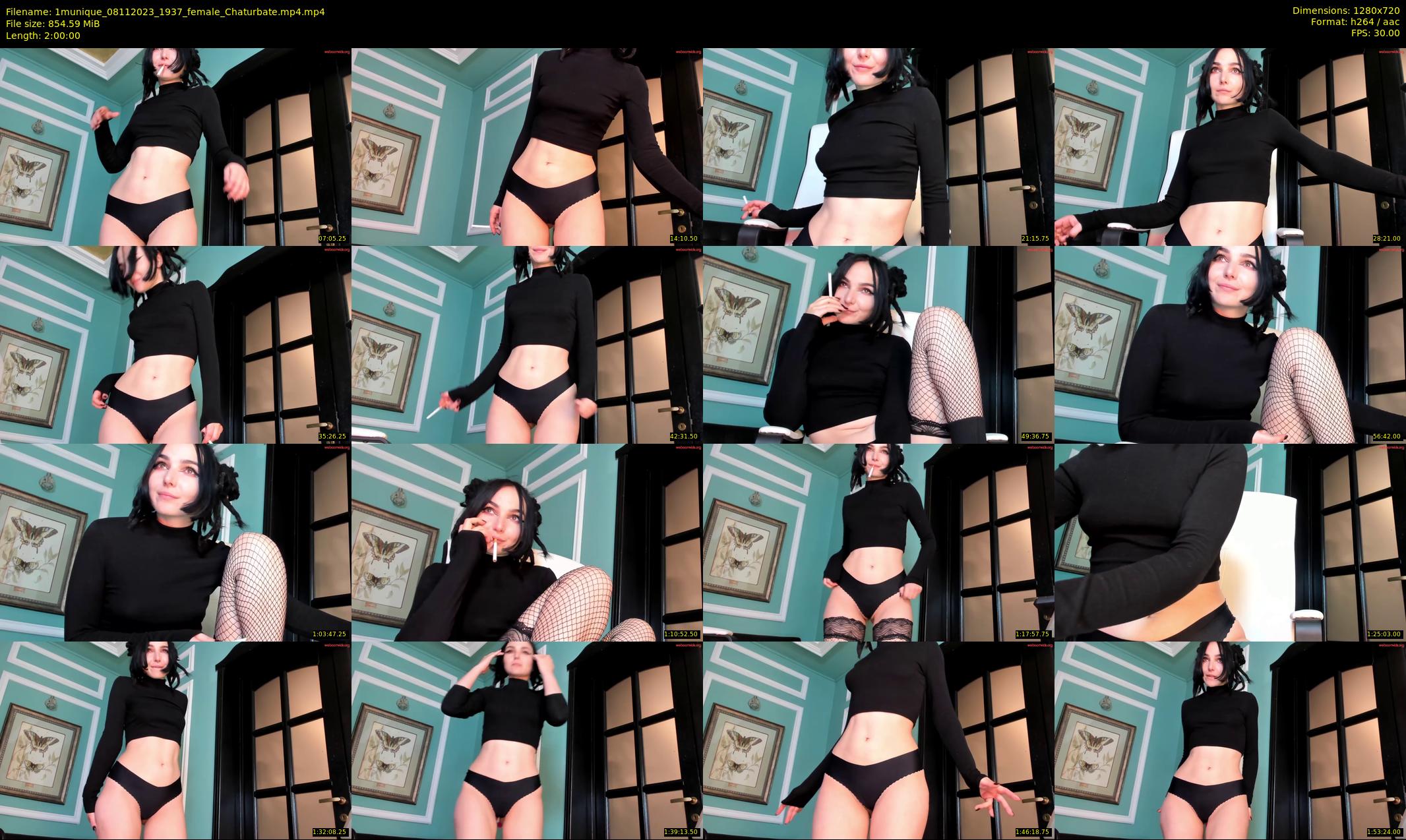 1munique — 120 minute Chaturbate female cam show recording, 720p, Nov 8, 2023