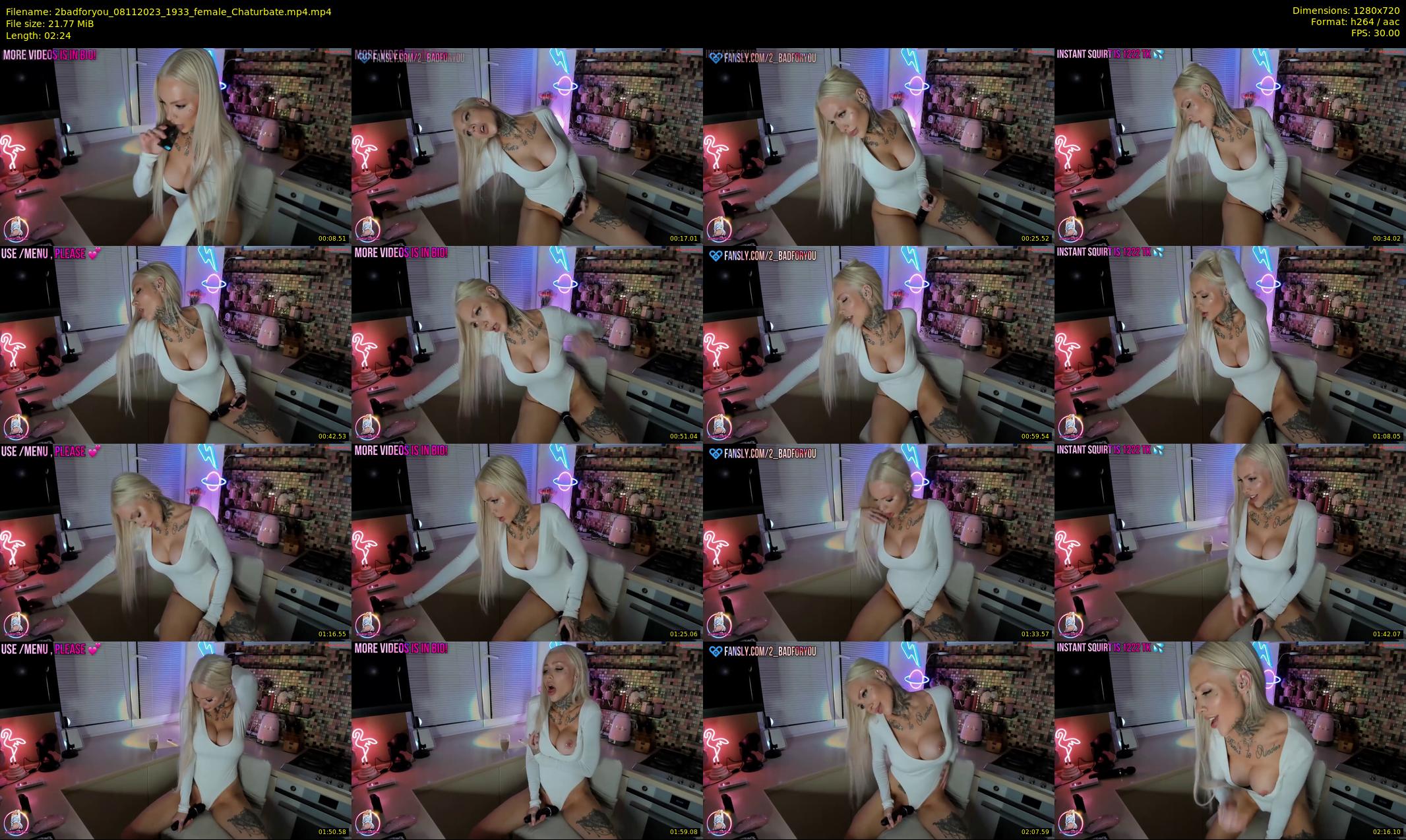 2badforyou — 3 minute Chaturbate couple cam show recording, 720p, Nov 8, 2023