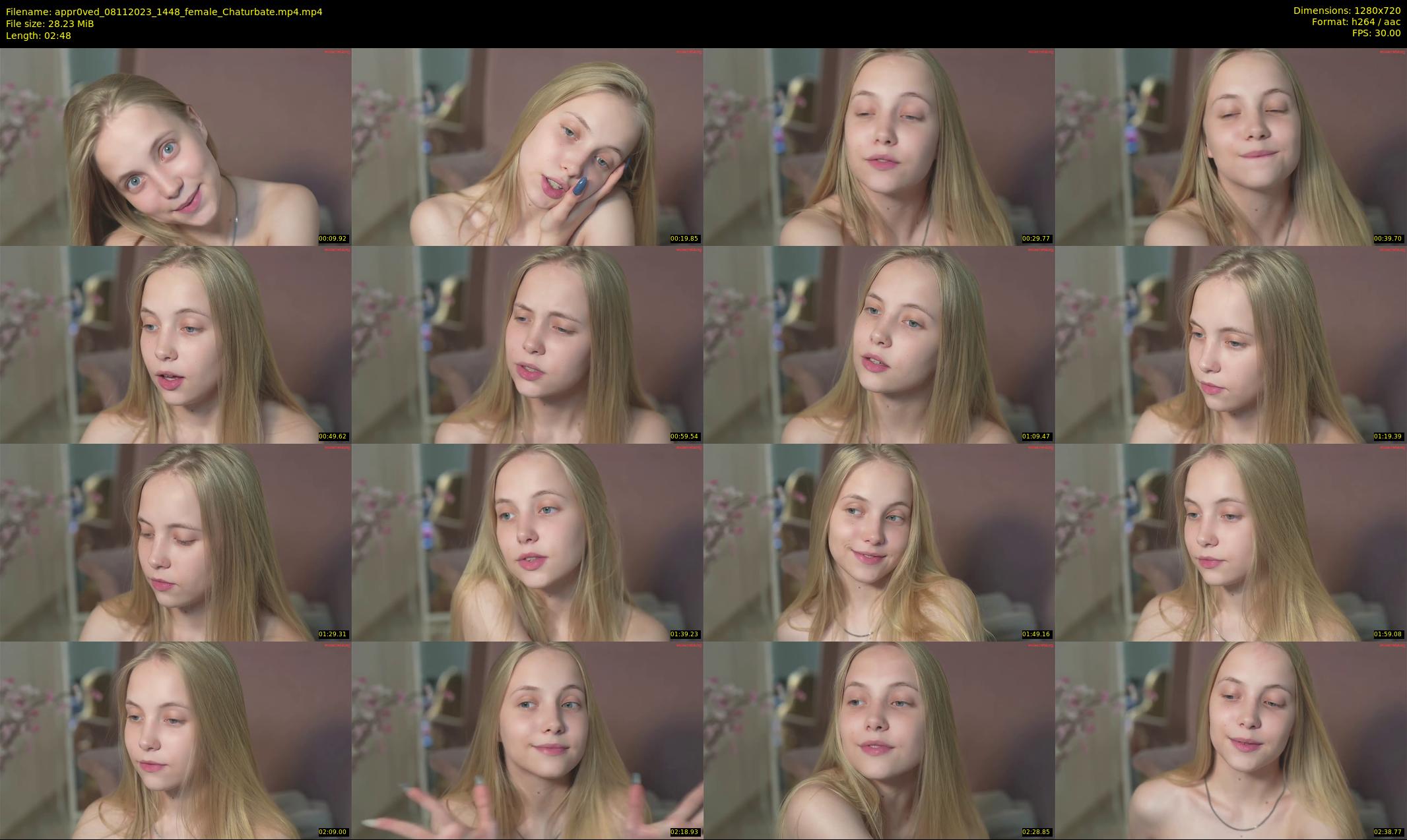appr0ved — 3 minute Chaturbate female cam show recording, 720p, Nov 8, 2023