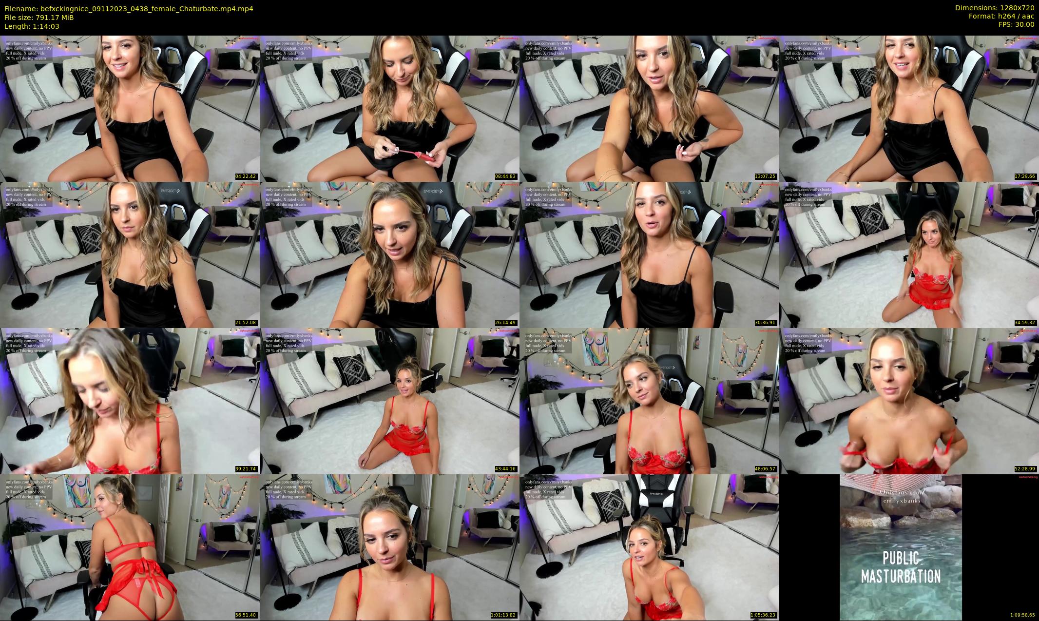 befxckingnice — 75 minute Chaturbate female cam show recording, 720p, Nov 9, 2023