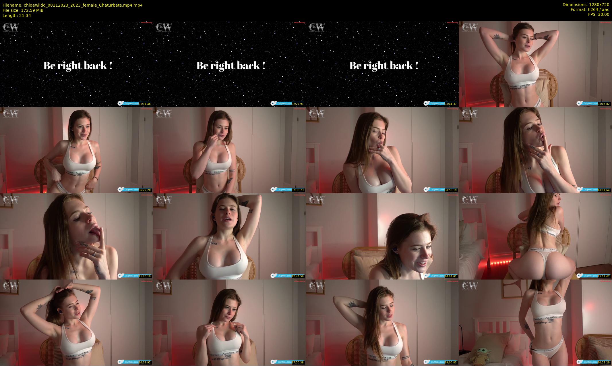 chloewildd — 22 minute Chaturbate female cam show recording, 720p, Nov 8, 2023