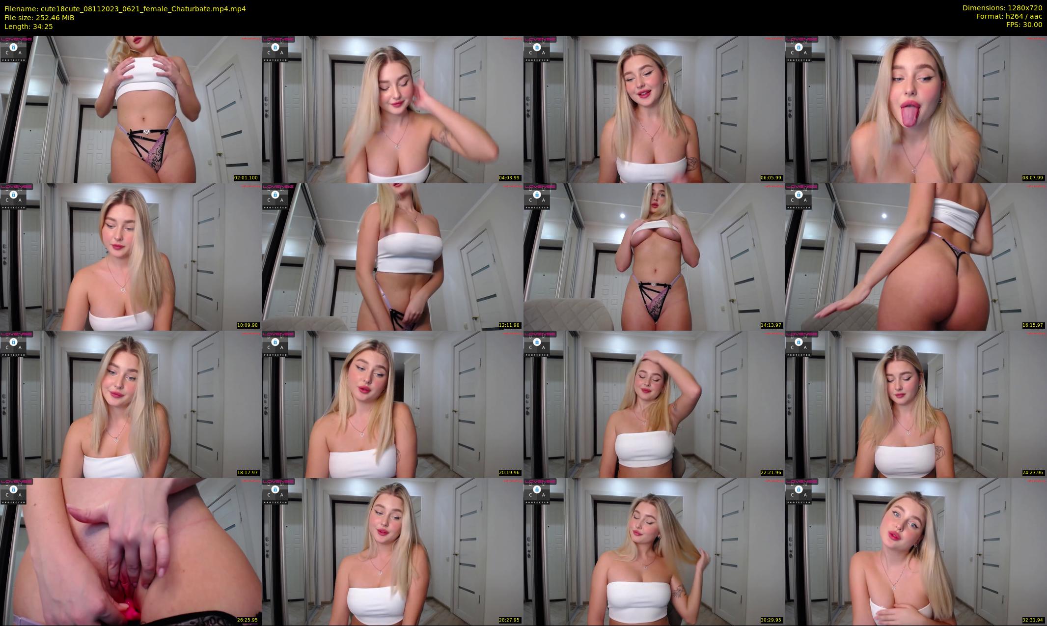 cute18cute — 35 minute Chaturbate female cam show recording, 720p, Nov 8, 2023