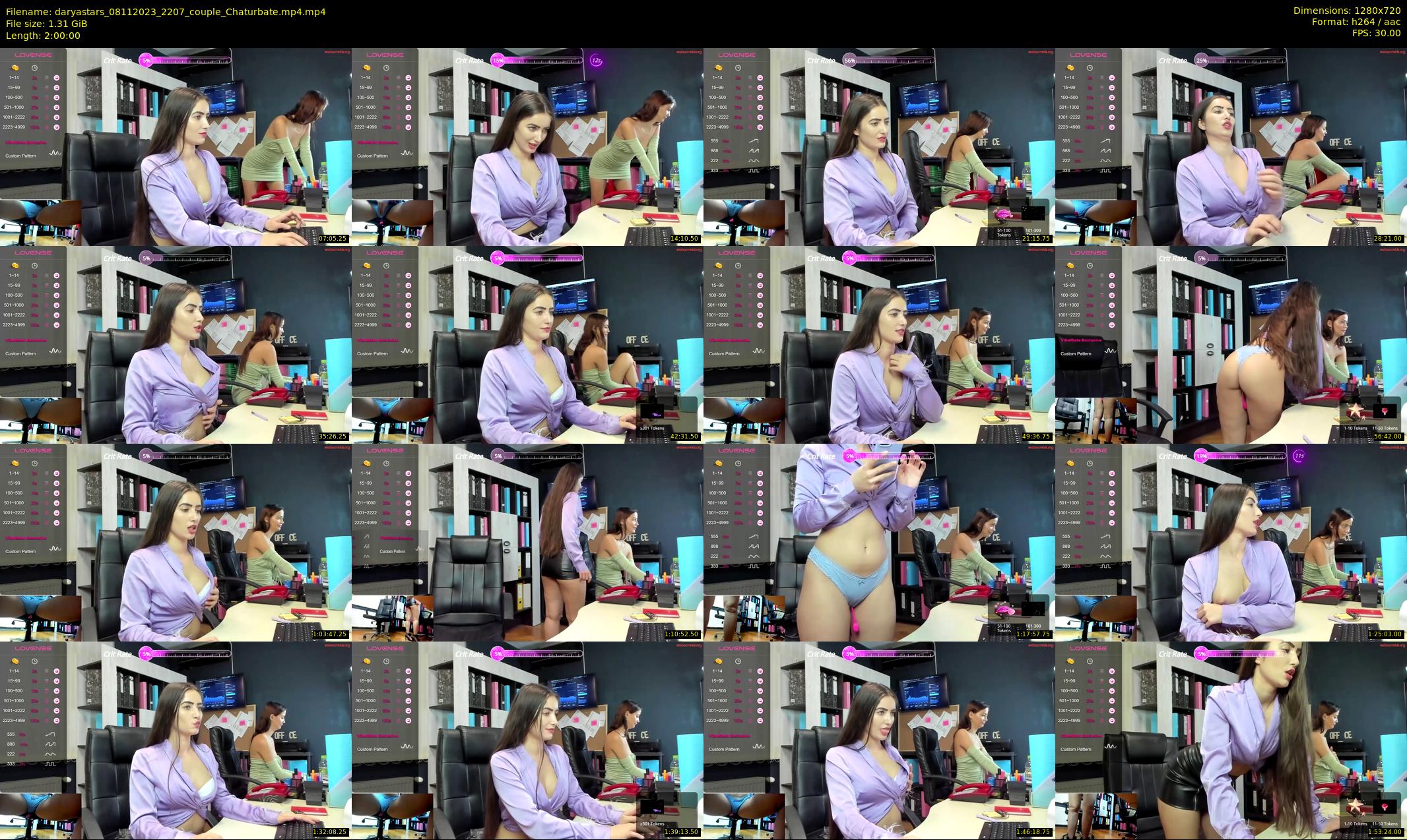 daryastars — 120 minute Chaturbate couple cam show recording, 720p, Nov 8, 2023