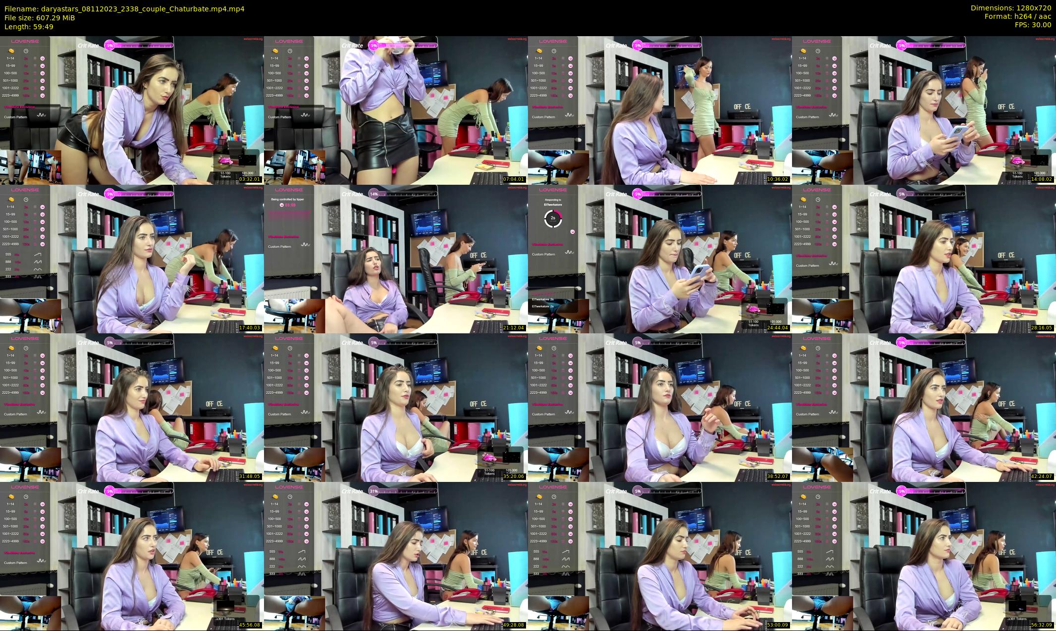 daryastars — 60 minute Chaturbate couple cam show recording, 720p, Nov 8, 2023
