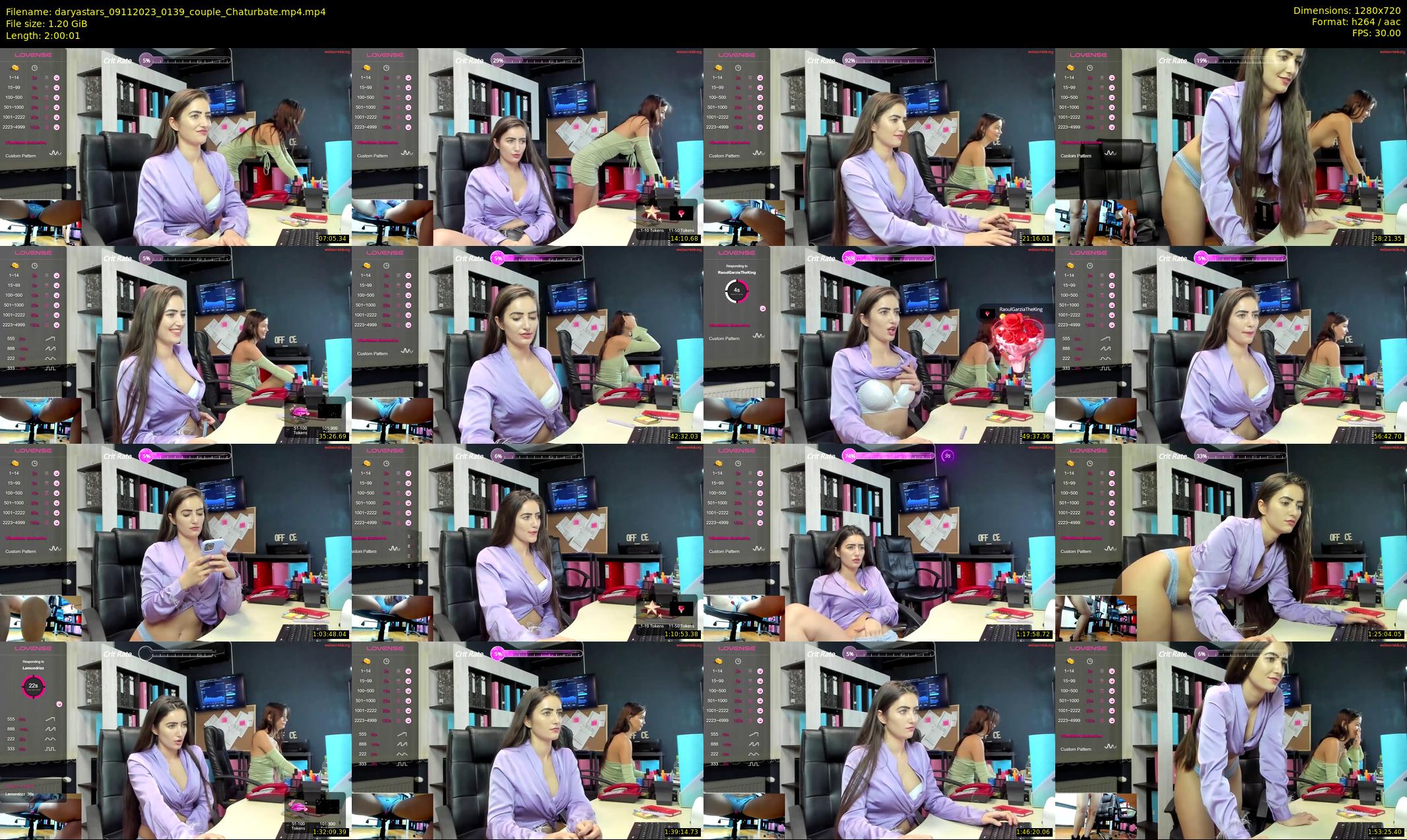 daryastars — 121 minute Chaturbate couple cam show recording, 720p, Nov 9, 2023