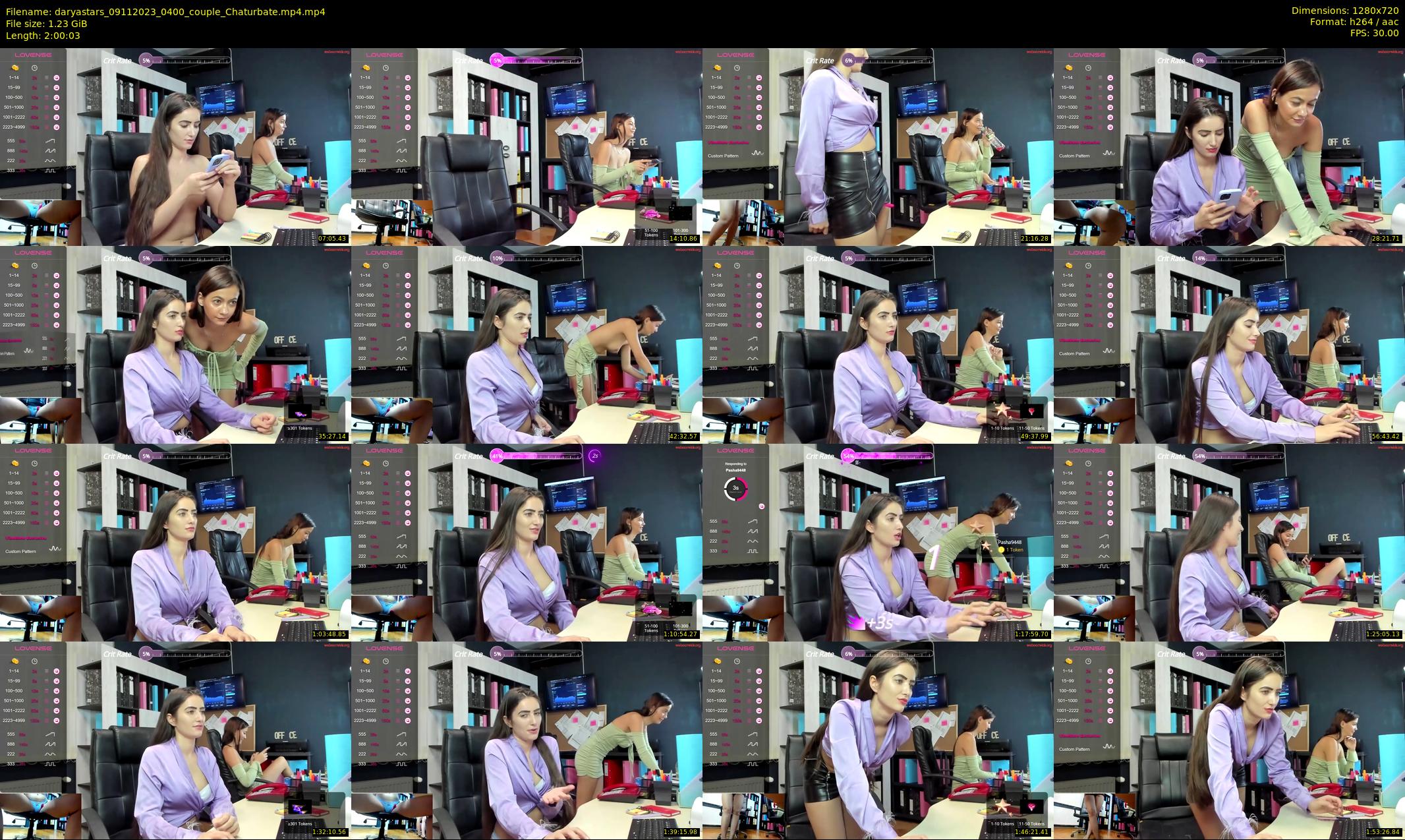 daryastars — 121 minute Chaturbate couple cam show recording, 720p, Nov 9, 2023