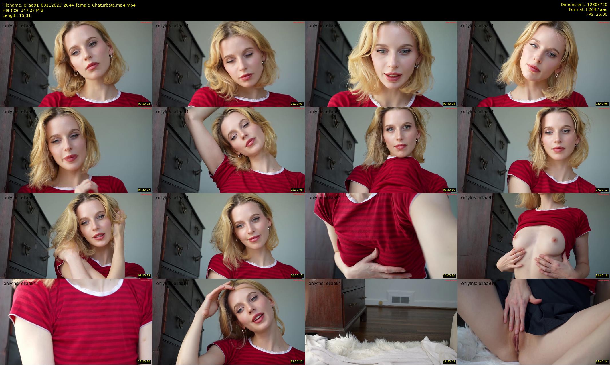ellaa91 — 16 minute Chaturbate female cam show recording, 720p, Nov 8, 2023