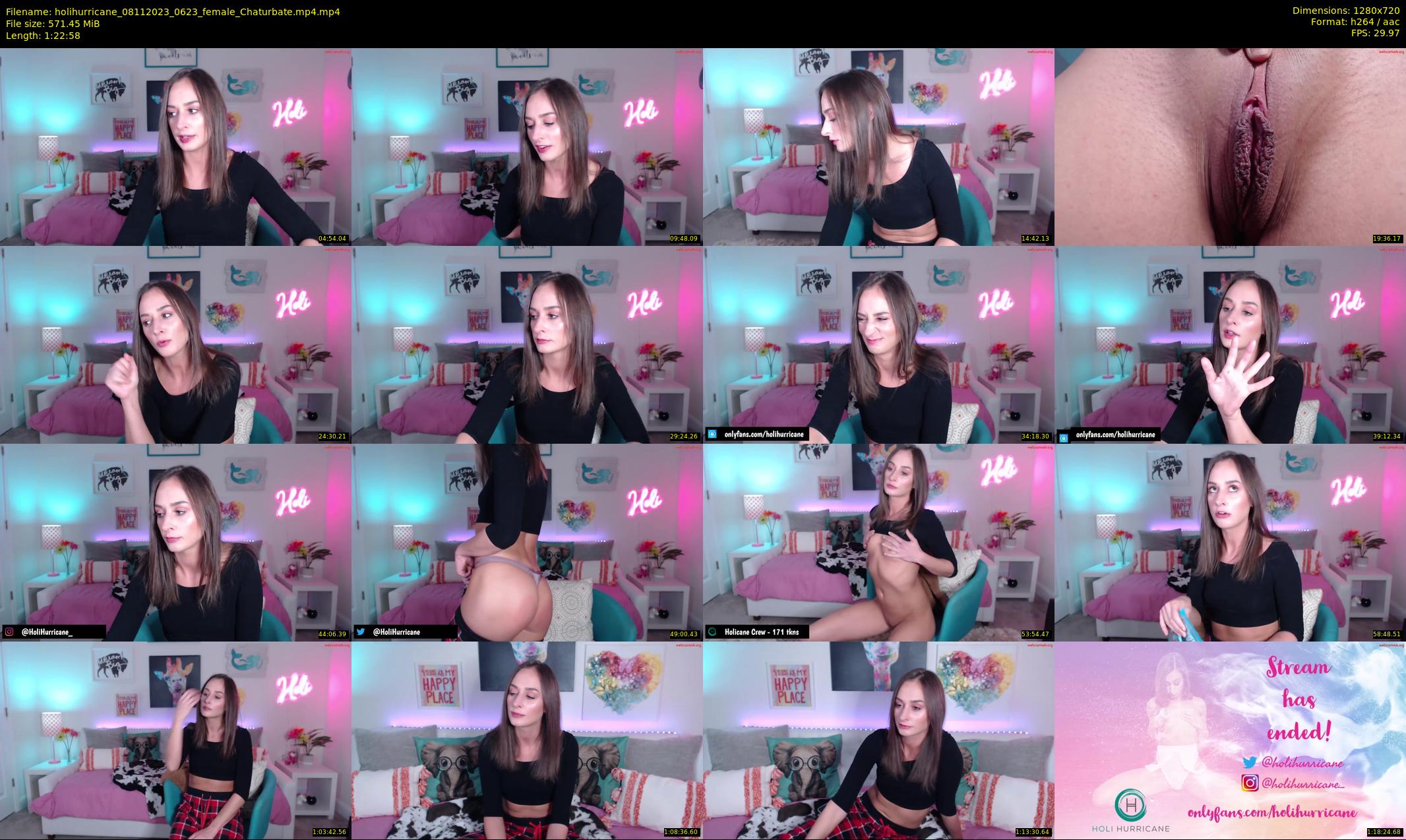 holihurricane — 83 minute Chaturbate female cam show recording, 720p, Nov 8, 2023