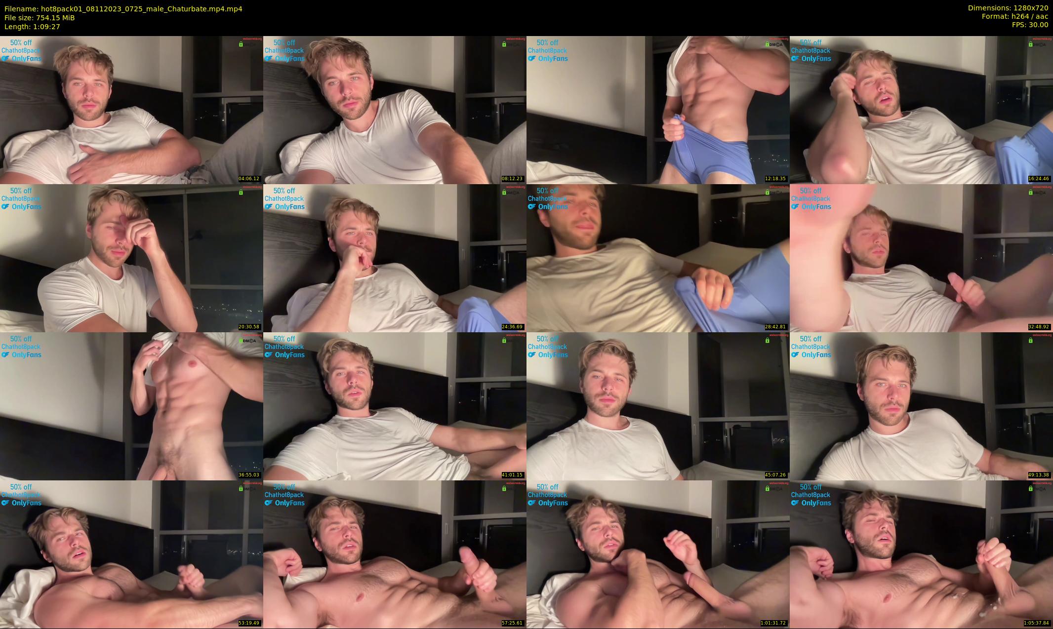 hot8pack01 — 70 minute Chaturbate male cam show recording, 720p, Nov 8, 2023