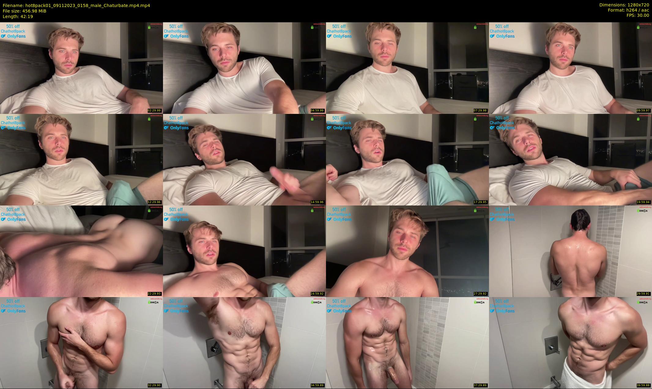 hot8pack01 — 43 minute Chaturbate male cam show recording, 720p, Nov 9, 2023