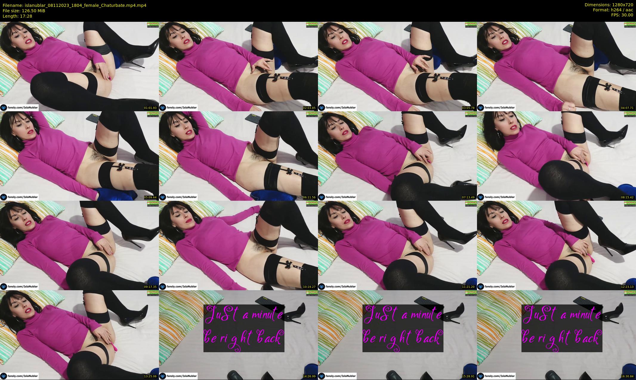 islanublar — 18 minute Chaturbate female cam show recording, 720p, Nov 8, 2023