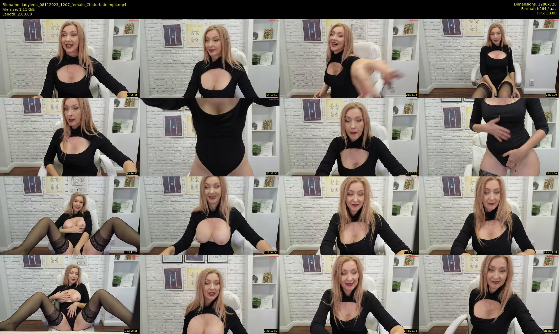ladyleea — 120 minute Chaturbate female cam show recording, 720p, Nov 8, 2023