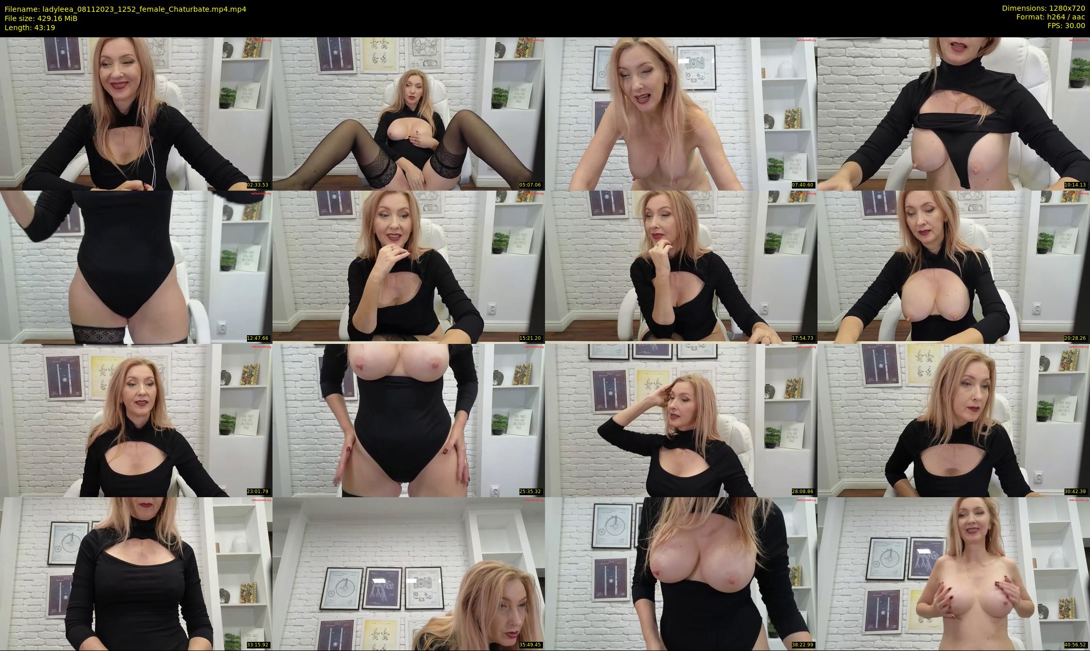 ladyleea — 44 minute Chaturbate female cam show recording, 720p, Nov 8, 2023