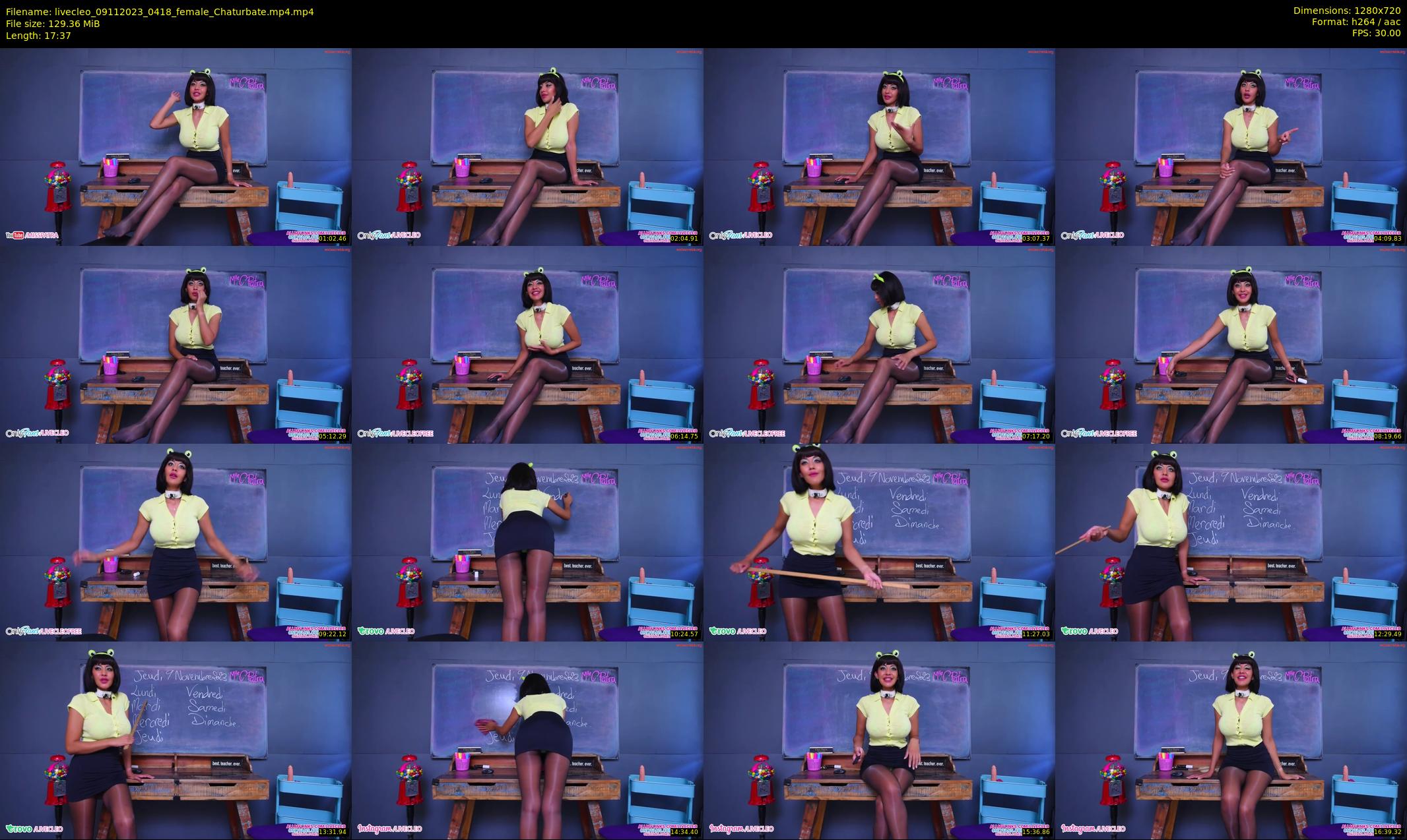 livecleo — 18 minute Chaturbate female cam show recording, 720p, Nov 9, 2023