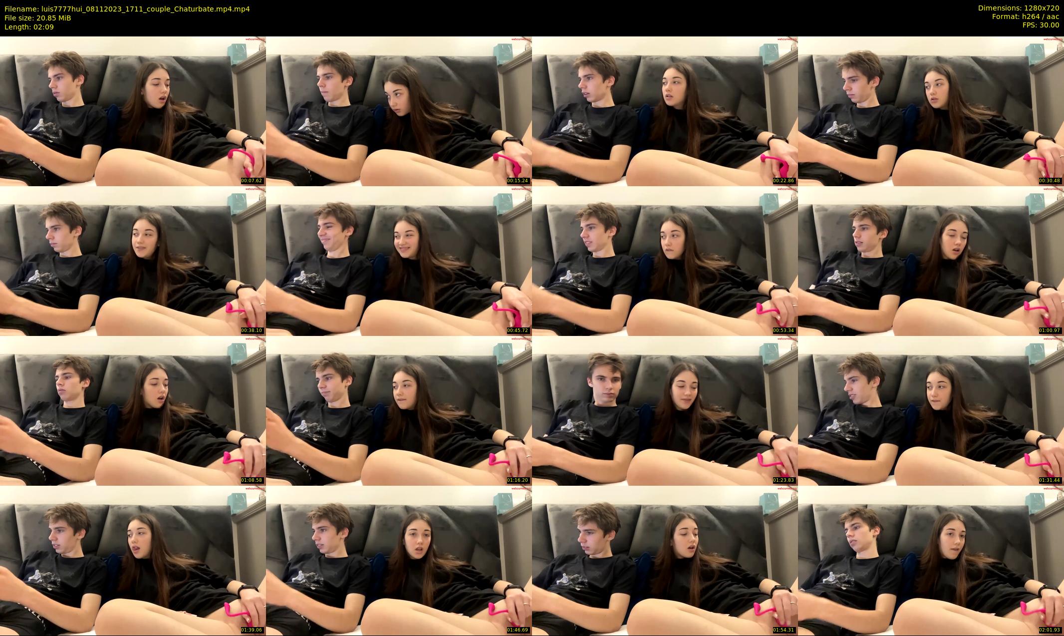 luis7777hui — 3 minute Chaturbate couple cam show recording, 720p, Nov 8, 2023