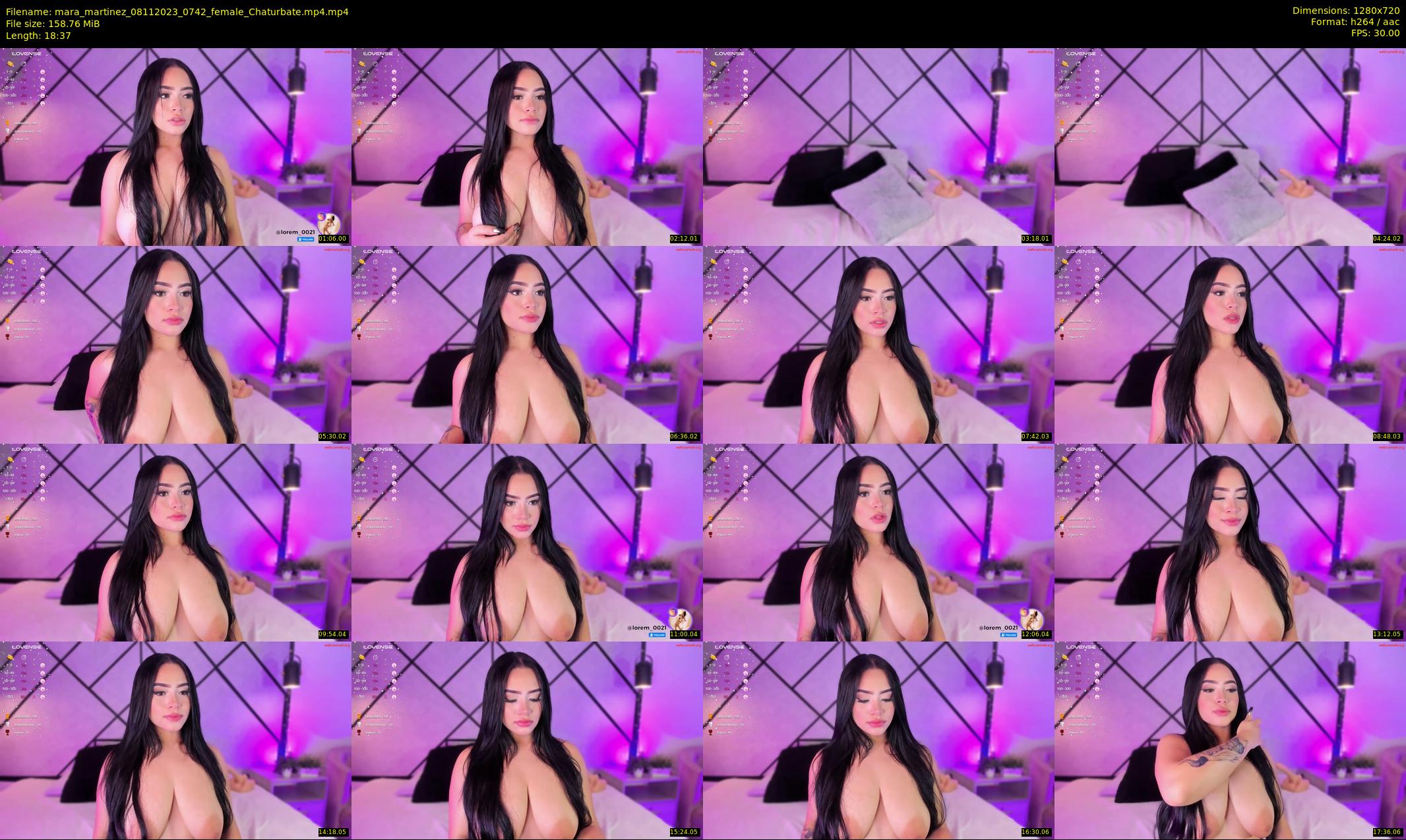mara_martinez — 19 minute Chaturbate female cam show recording, 720p, Nov 8, 2023