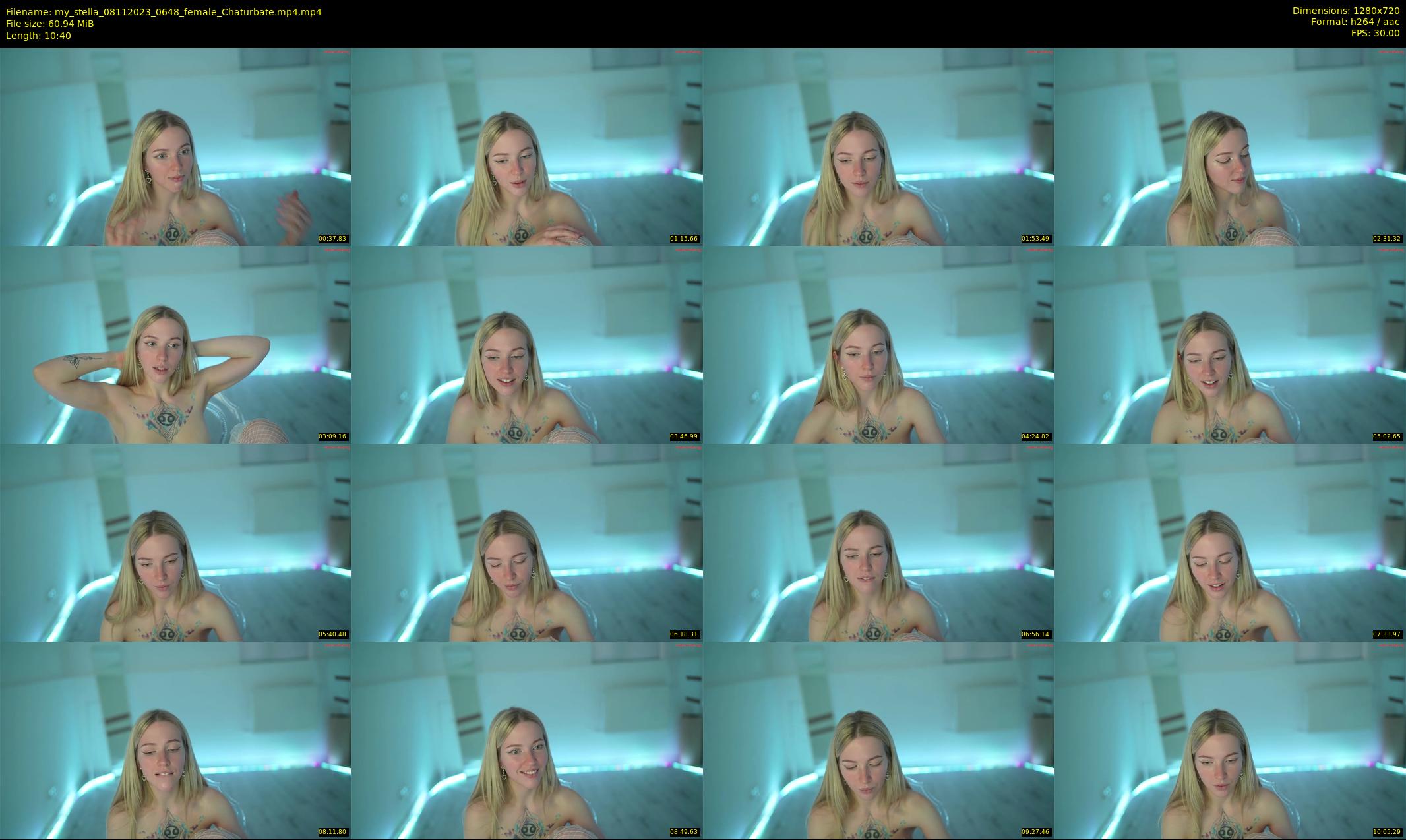 my_stella — 11 minute Chaturbate female cam show recording, 720p, Nov 8, 2023