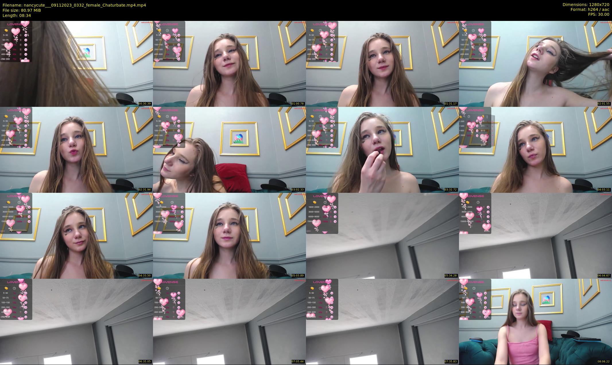 nancycute__ — 9 minute Chaturbate female cam show recording, 720p, Nov 9, 2023