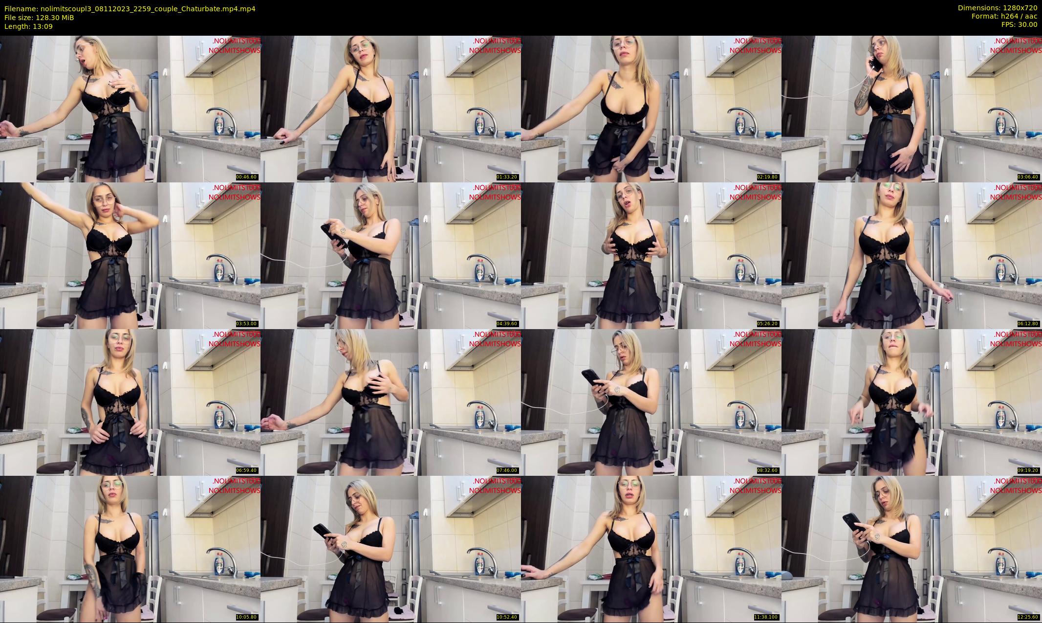 nolimitscoupl3 — 14 minute Chaturbate couple cam show recording, 720p, Nov 8, 2023