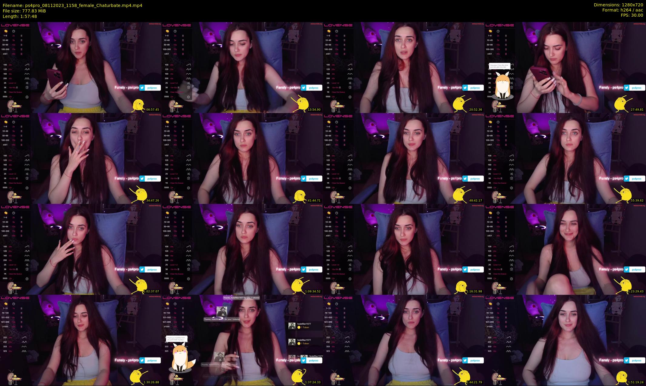 ps4pro — 118 minute Chaturbate female cam show recording, 720p, Nov 8, 2023