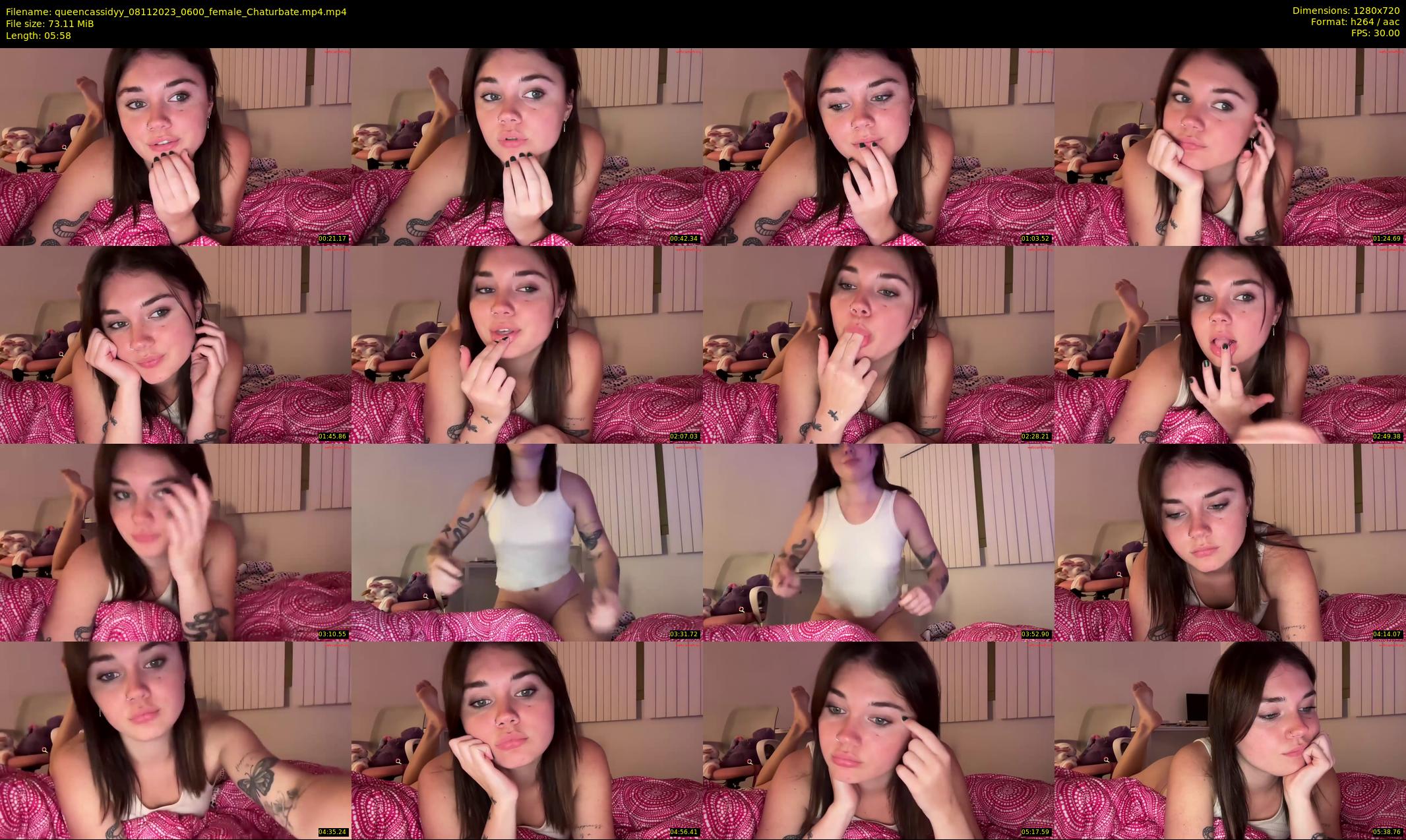 queencassidyy — 6 minute Chaturbate female cam show recording, 720p, Nov 8, 2023