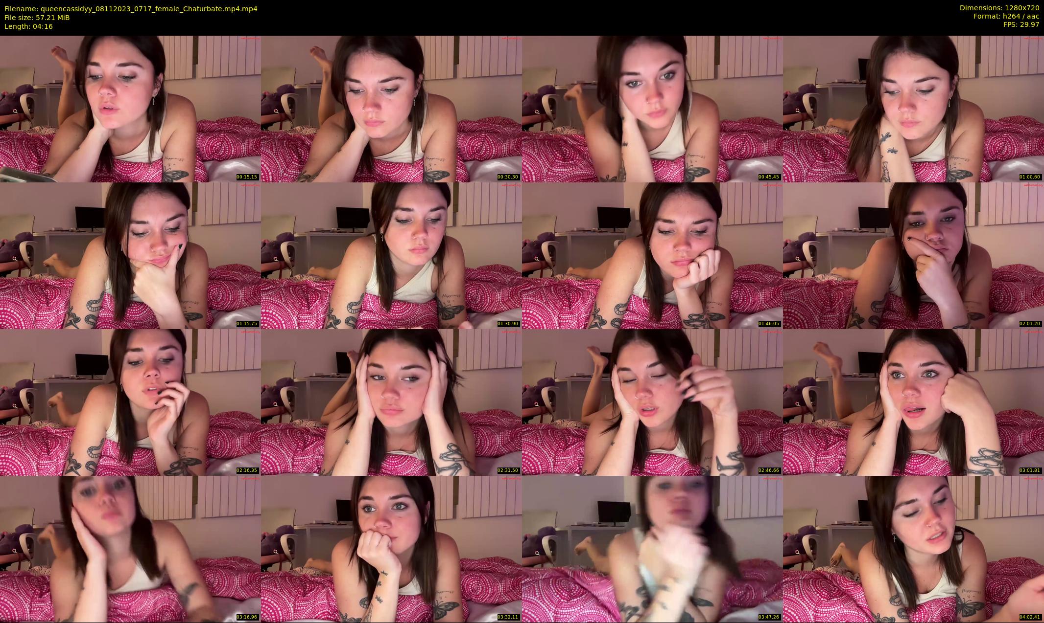 queencassidyy — 5 minute Chaturbate female cam show recording, 720p, Nov 8, 2023