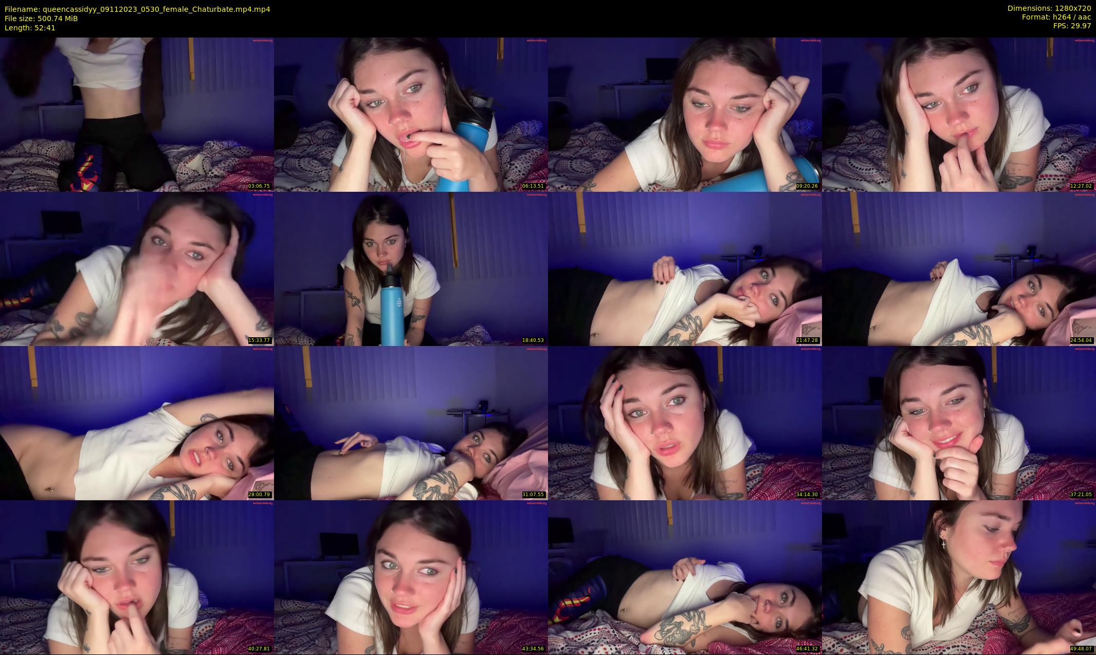 queencassidyy — 53 minute Chaturbate female cam show recording, 720p, Nov 9, 2023