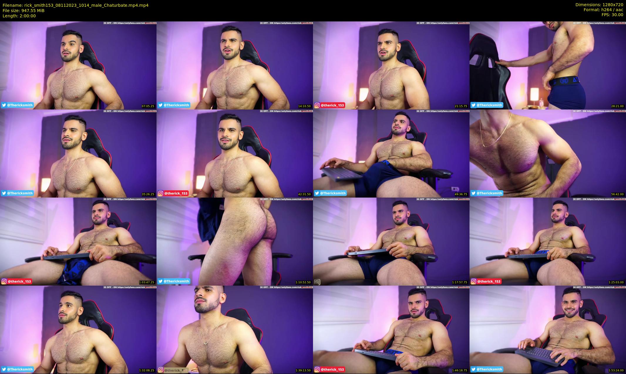 rick_smith153 — 120 minute Chaturbate male cam show recording, 720p, Nov 8, 2023