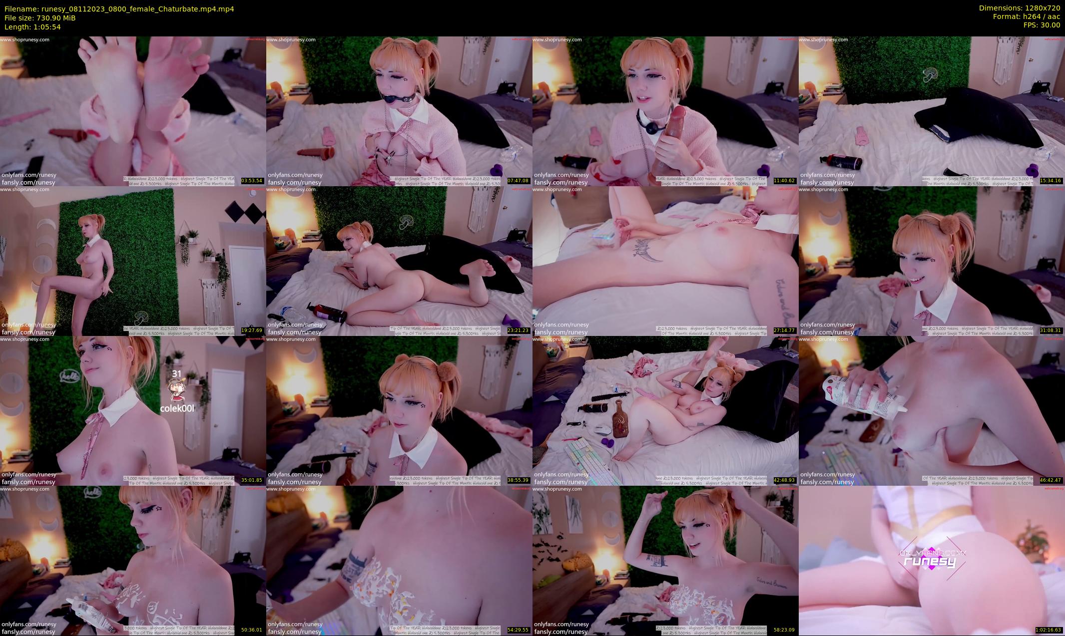 runesy — 66 minute Chaturbate female cam show recording, 720p, Nov 8, 2023