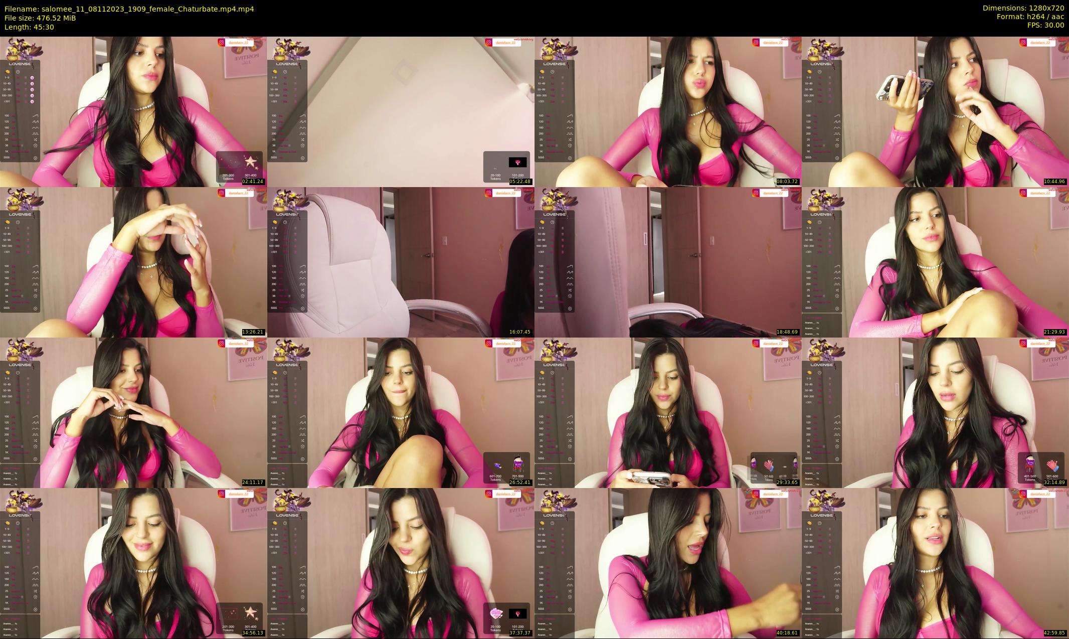 salomee_11 — 46 minute Chaturbate female cam show recording, 720p, Nov 8, 2023