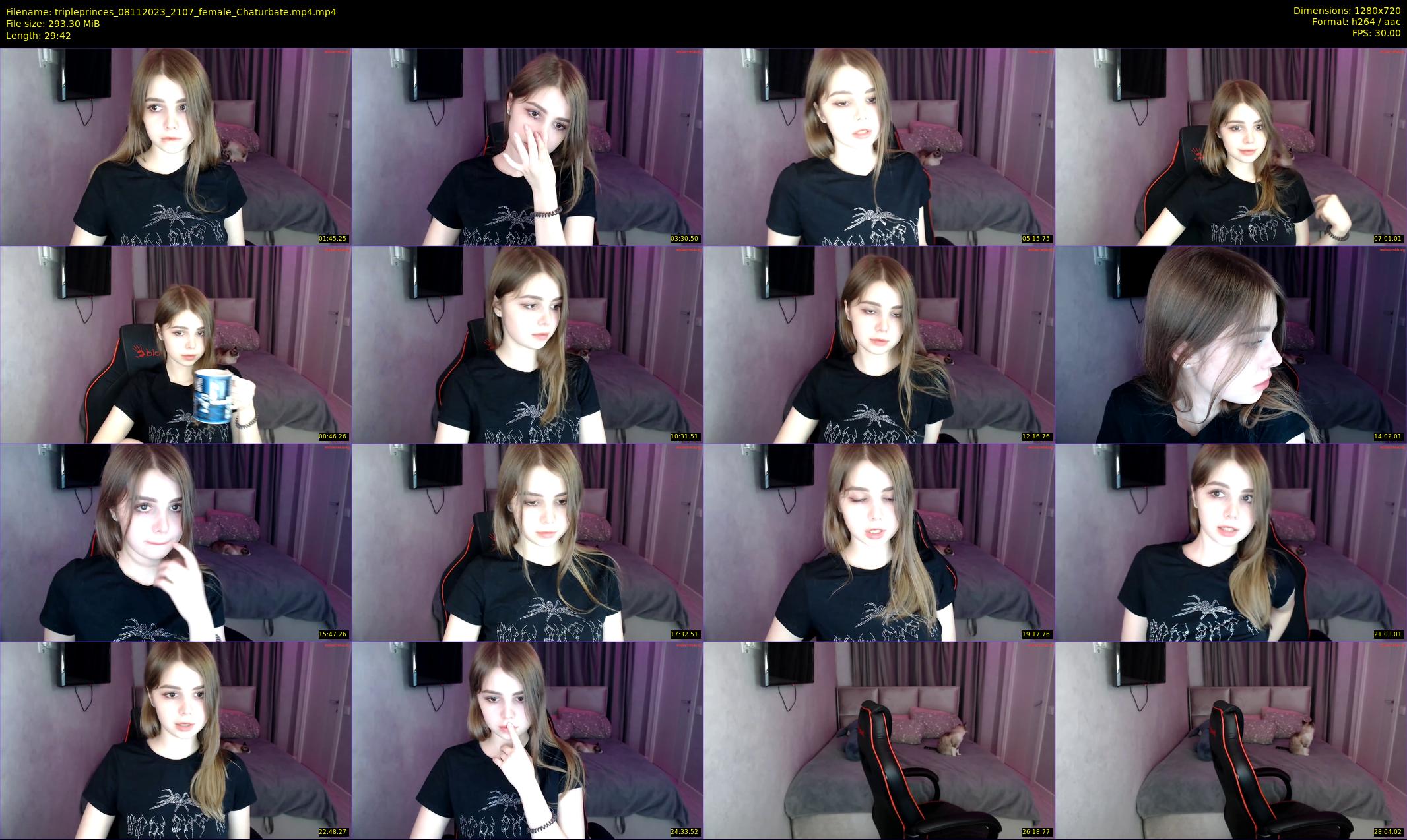 tripleprinces — 30 minute Chaturbate female cam show recording, 720p, Nov 8, 2023