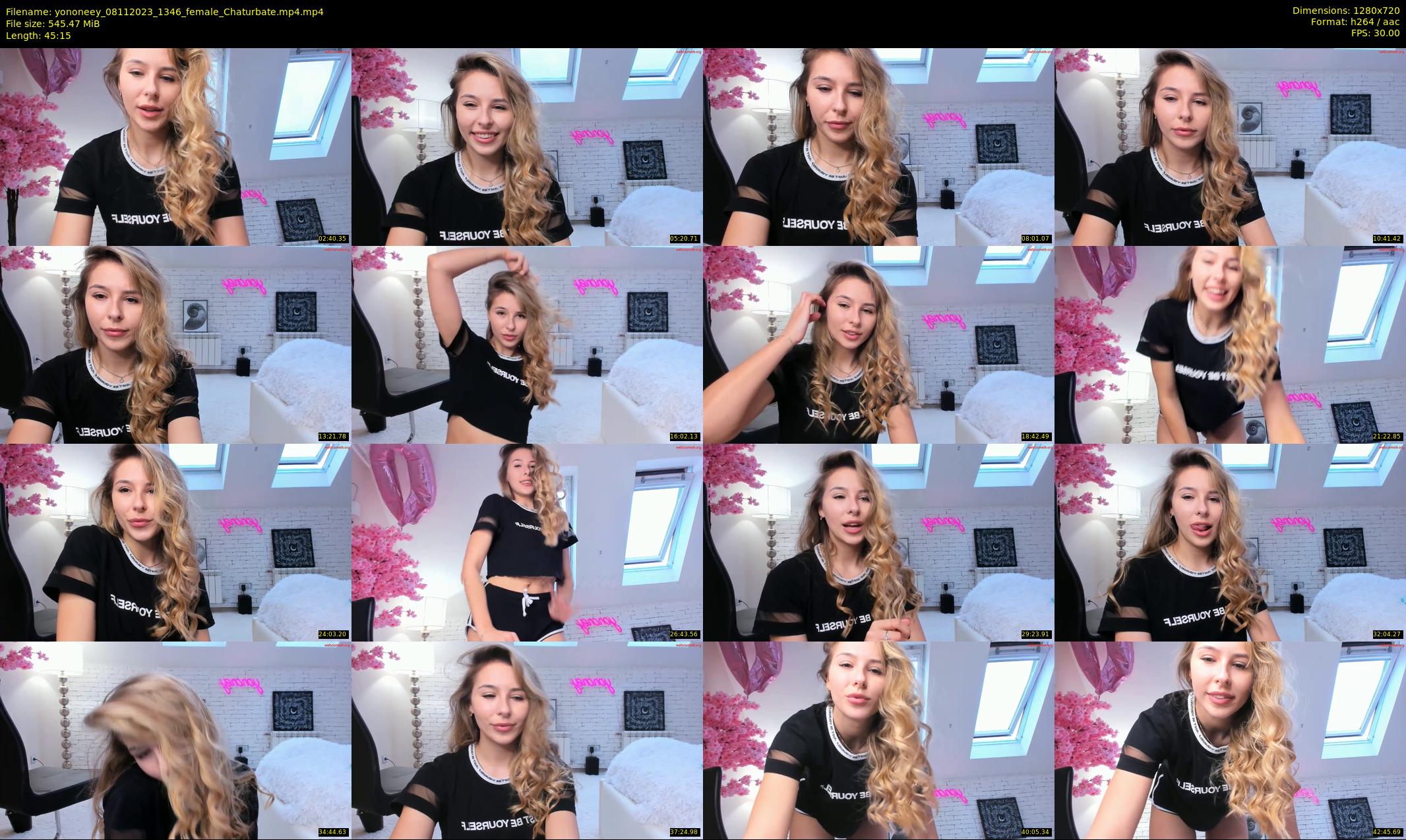 yononeey — 46 minute Chaturbate female cam show recording, 720p, Nov 8, 2023