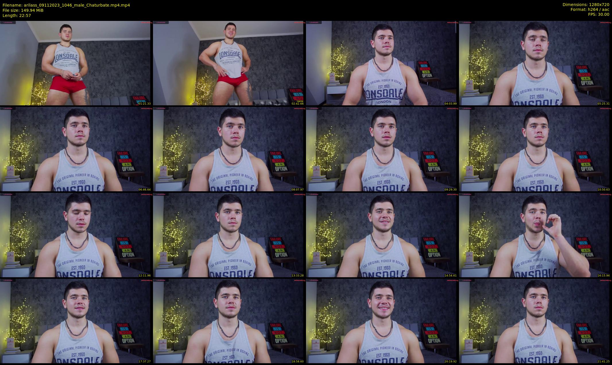 arilass — 23 minute Chaturbate male cam show recording, 720p, Nov 9, 2023