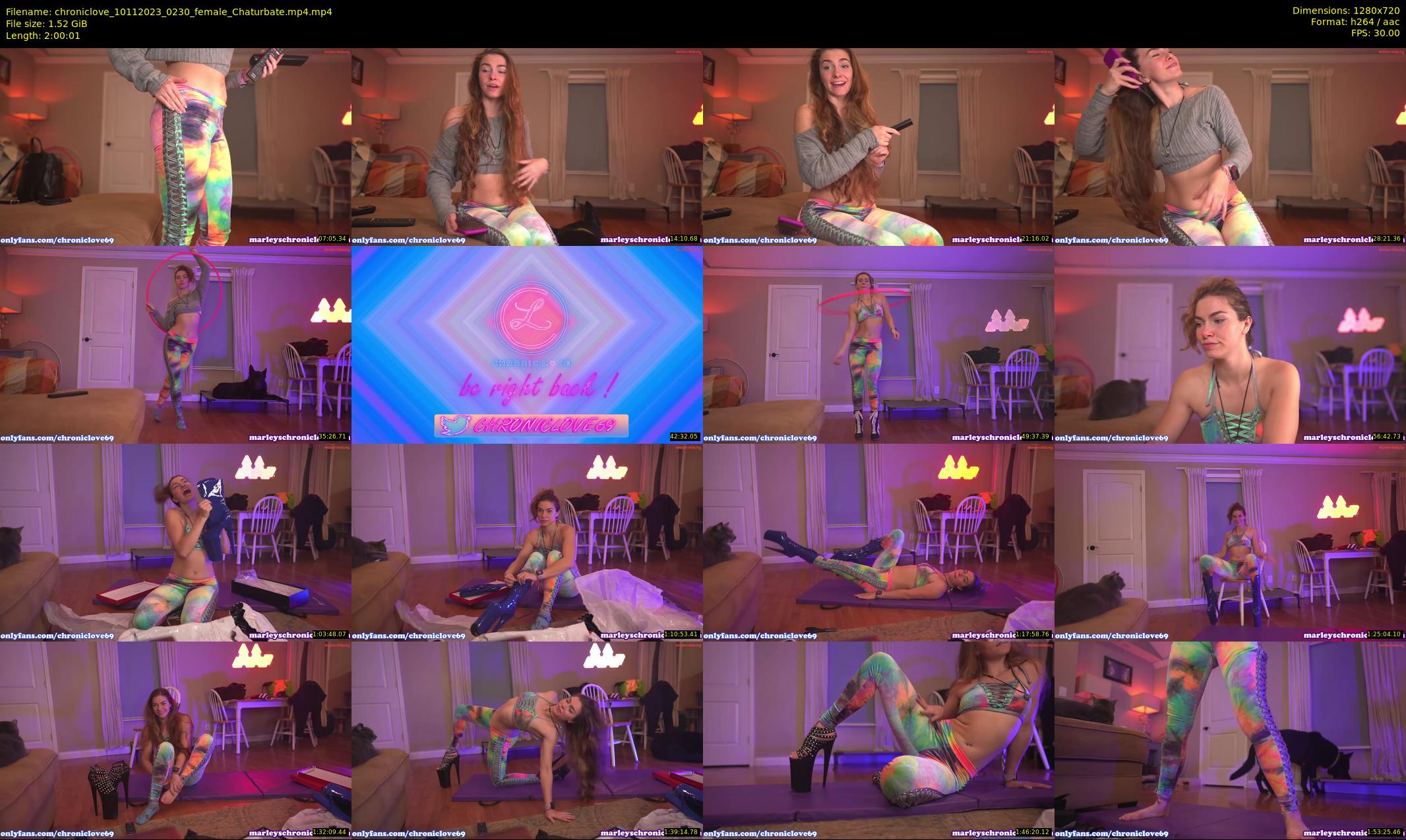 chroniclove — 121 minute Chaturbate female cam show recording, 720p, Nov 10, 2023