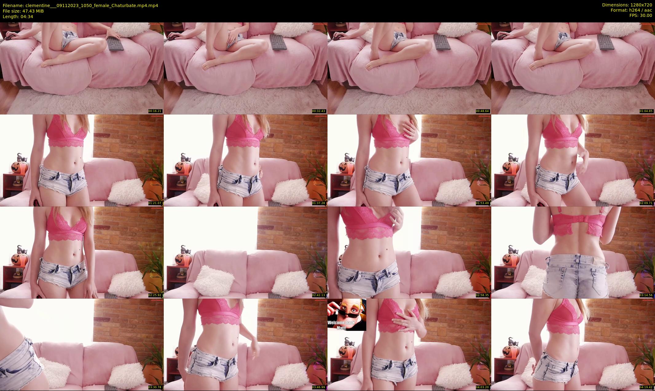 clementine__ — 5 minute Chaturbate female cam show recording, 720p, Nov 9, 2023