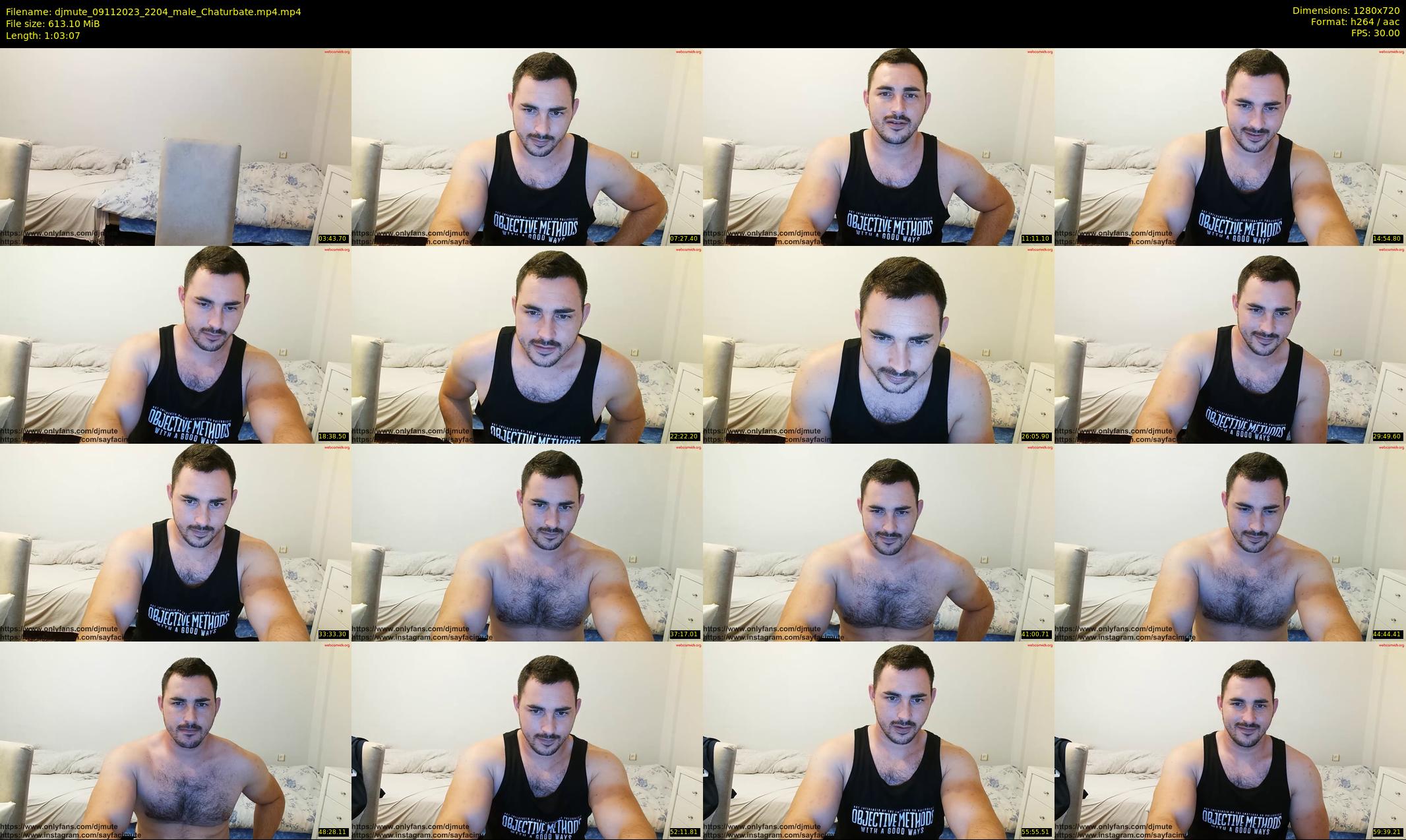 djmute — 64 minute Chaturbate male cam show recording, 720p, Nov 9, 2023