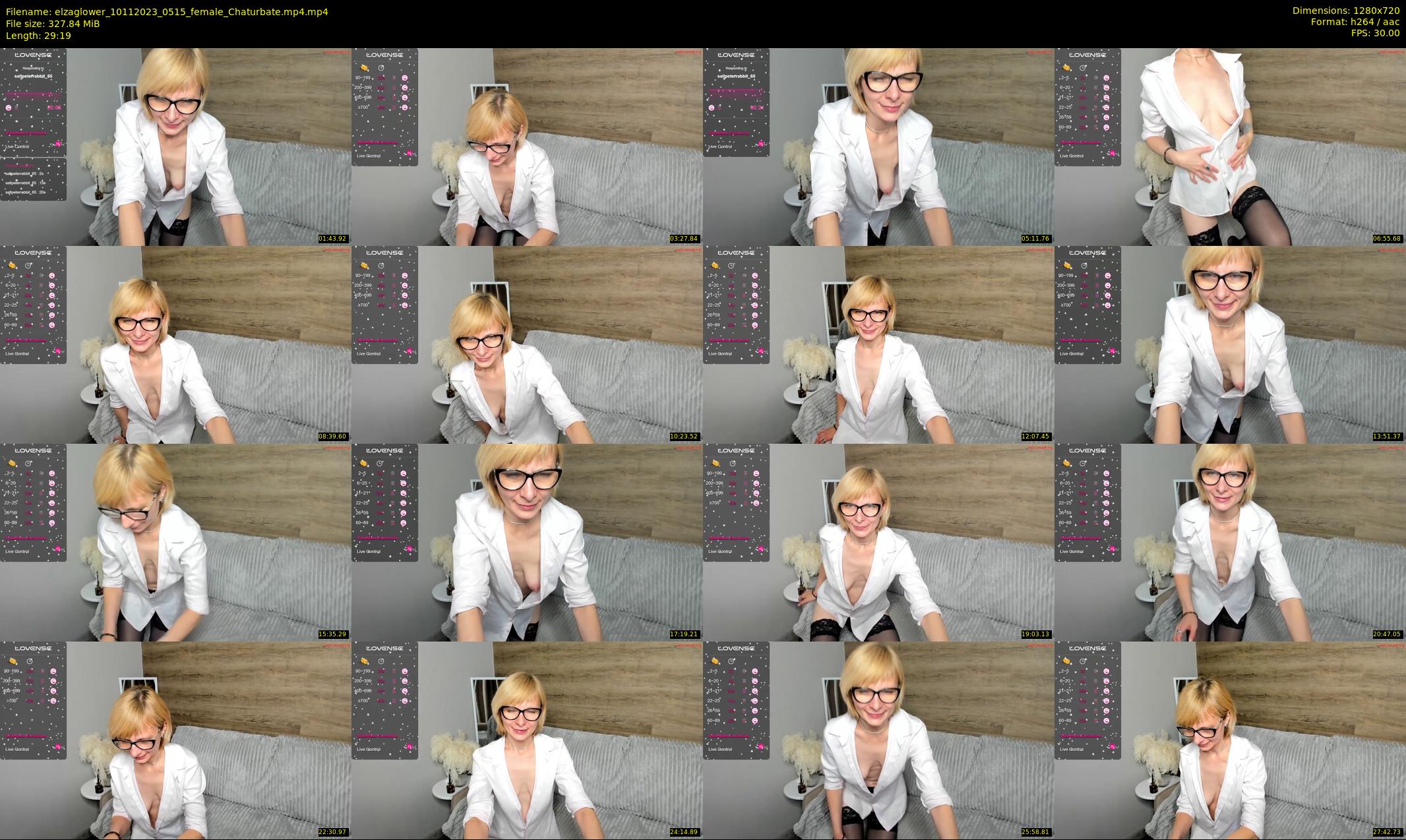 elzaglower — 30 minute Chaturbate female cam show recording, 720p, Nov 10, 2023