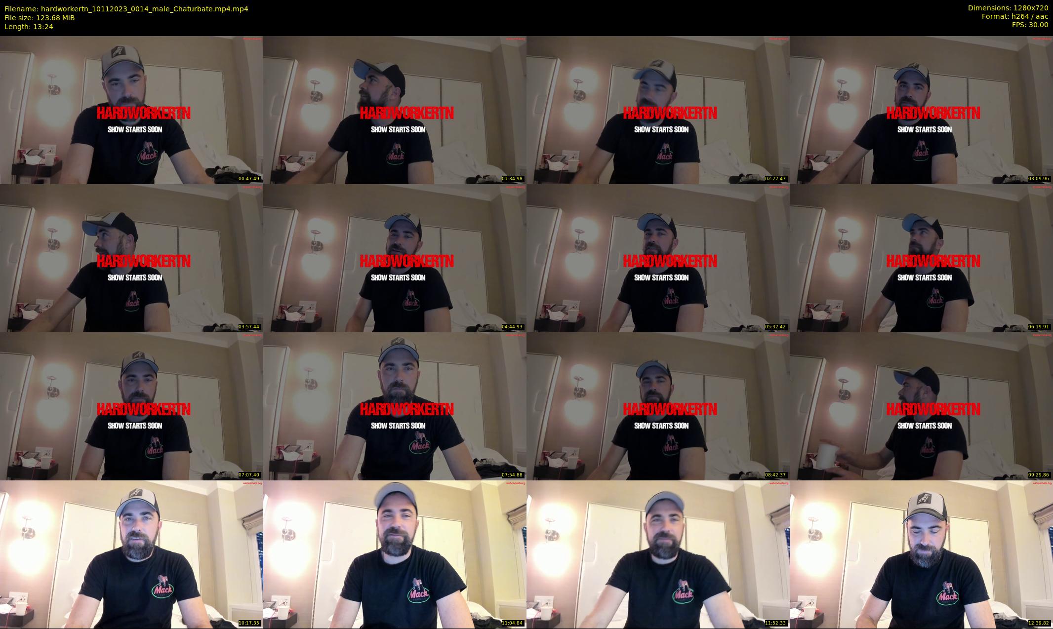 hardworkertn — 14 minute Chaturbate male cam show recording, 720p, Nov 10, 2023