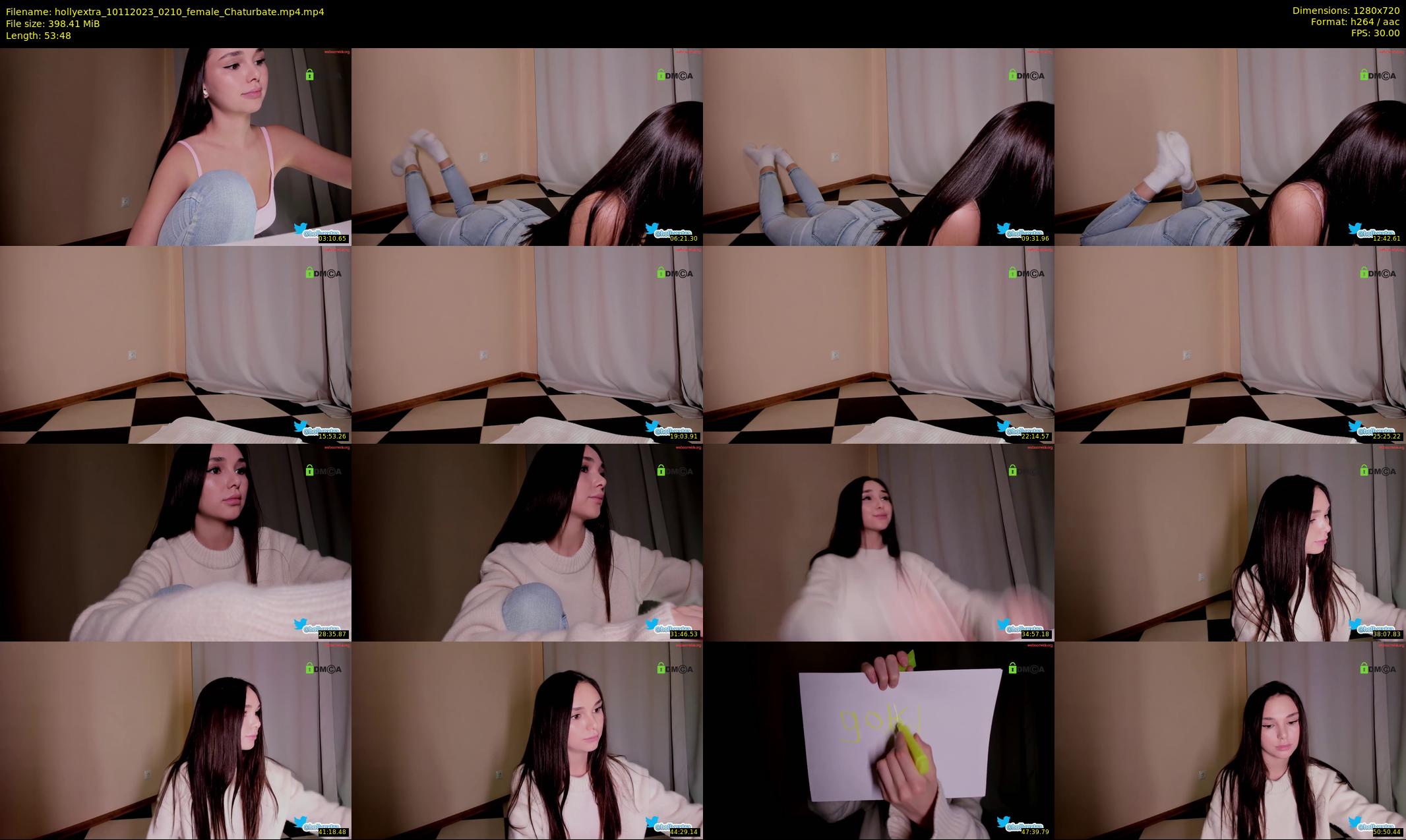 hollyextra — 54 minute Chaturbate female cam show recording, 720p, Nov 10, 2023