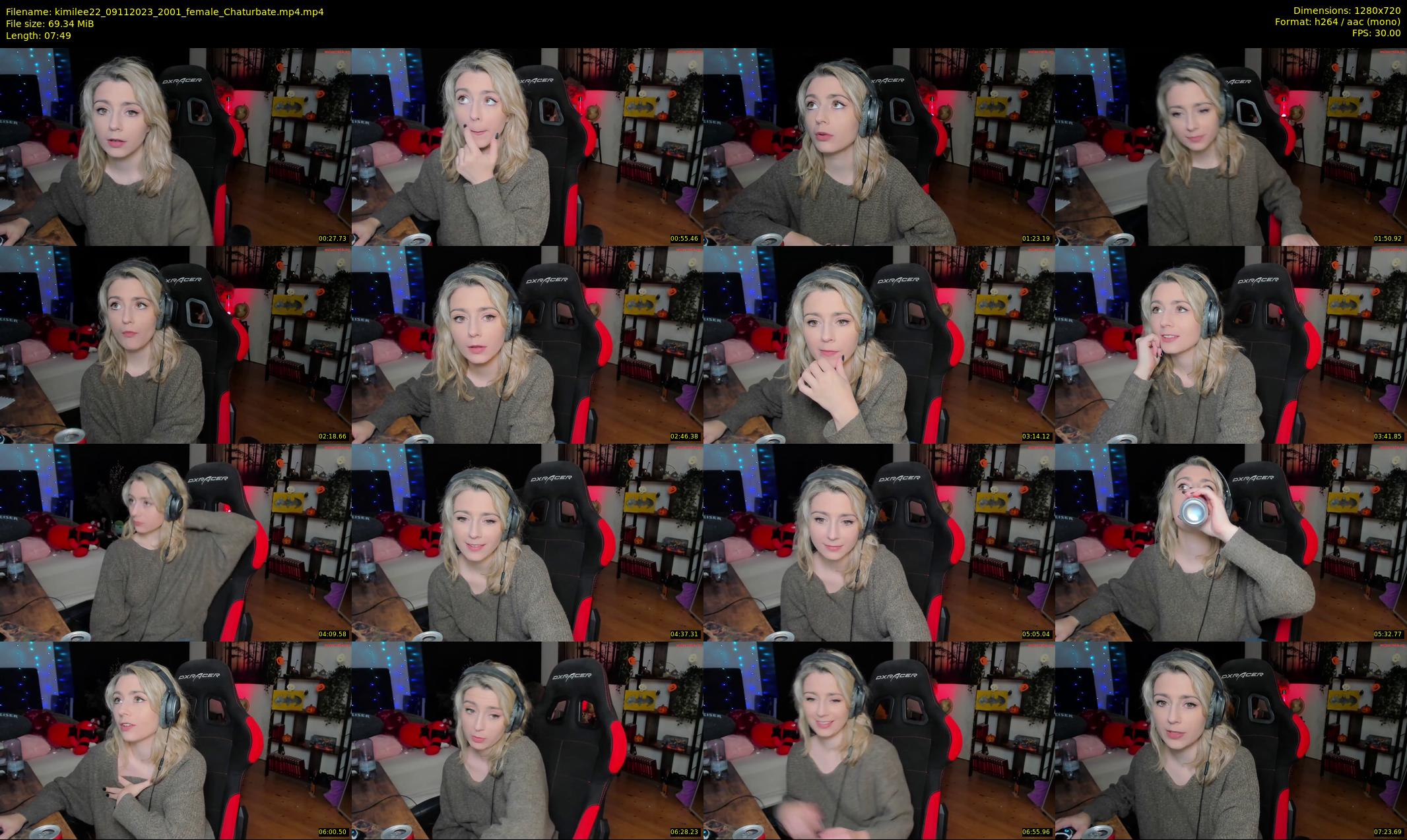 kimilee22 — 8 minute Chaturbate female cam show recording, 720p, Nov 9, 2023